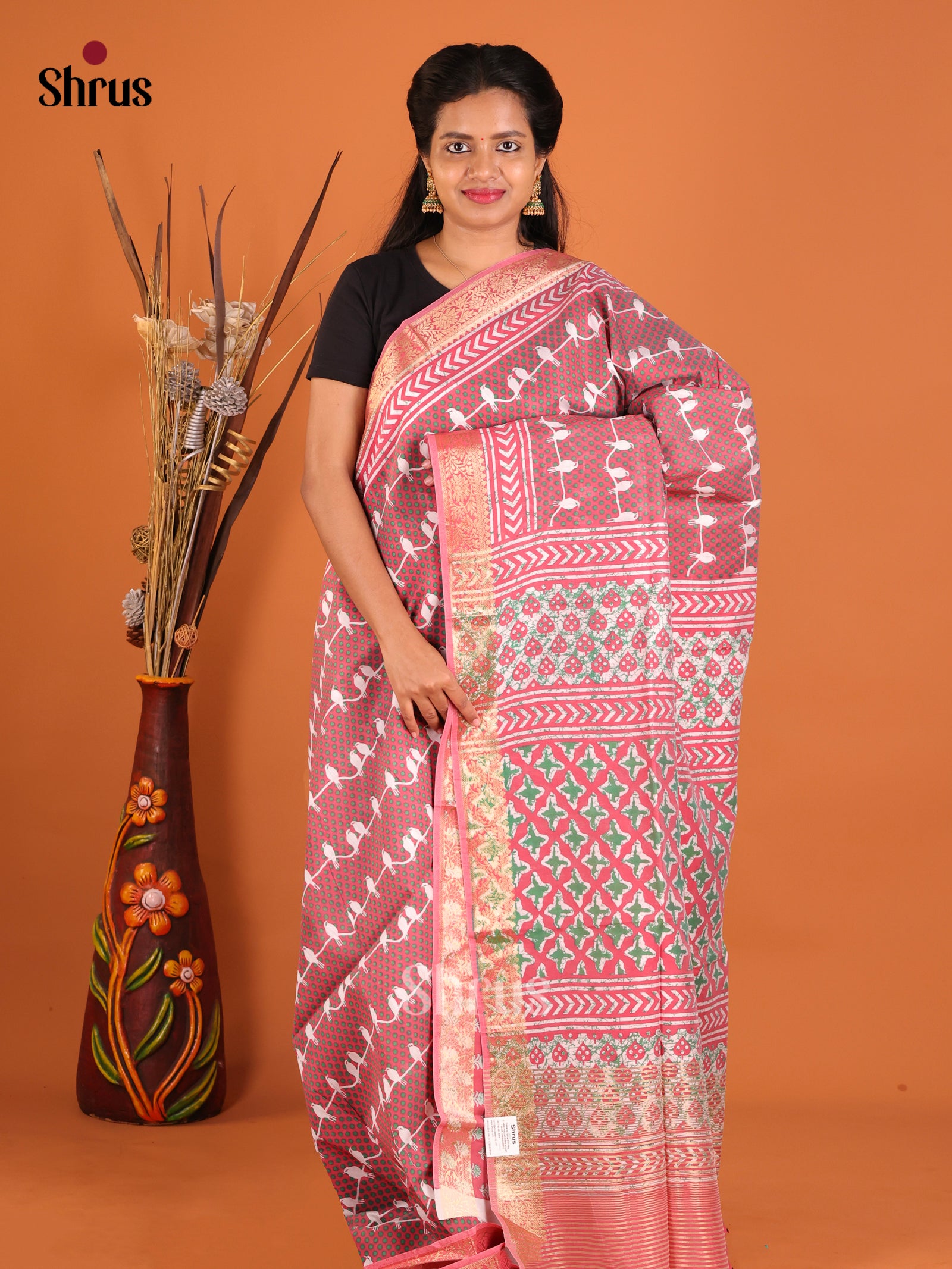 DHS27156 - Moonga Silk Saree
