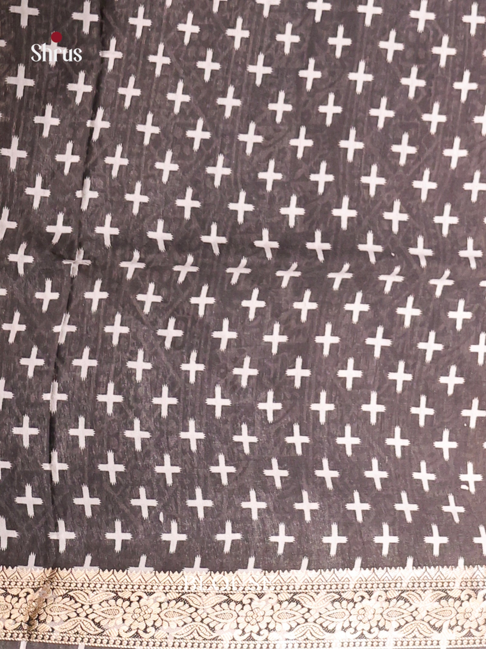 Black - Moonga Silk Saree