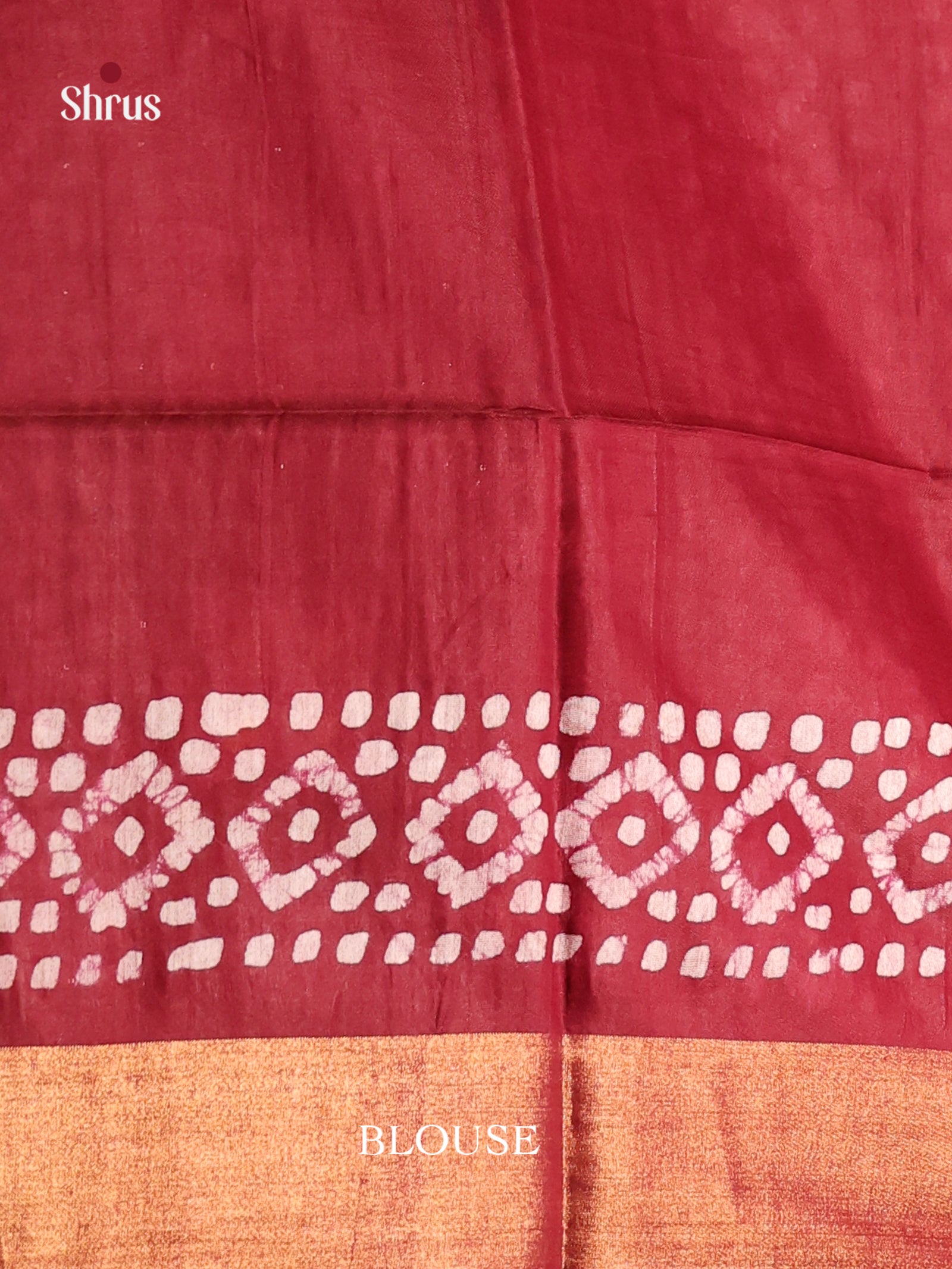 Maroon - Bhatik Saree
