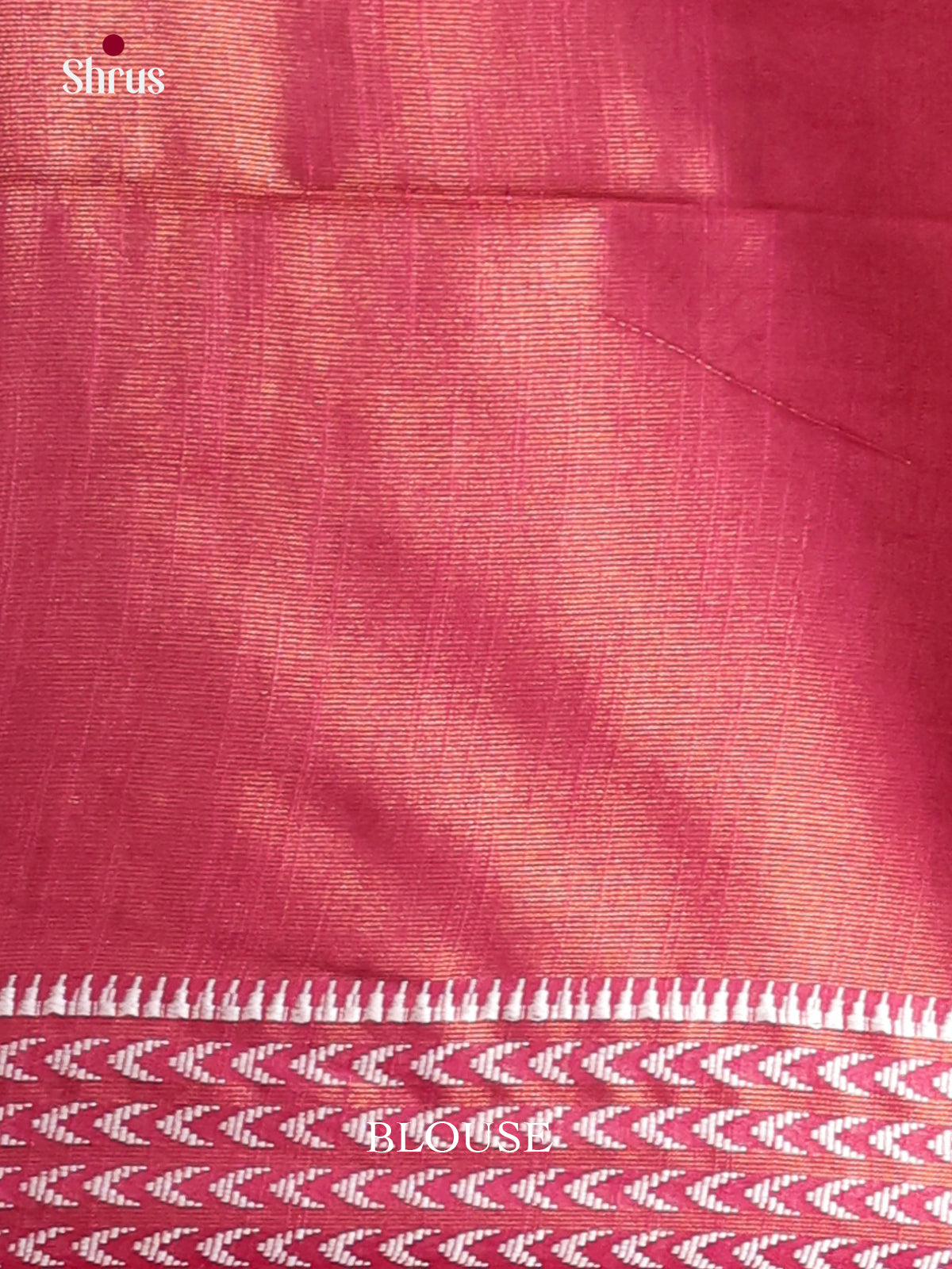 Reddish Pink - Semi Tissue Saree