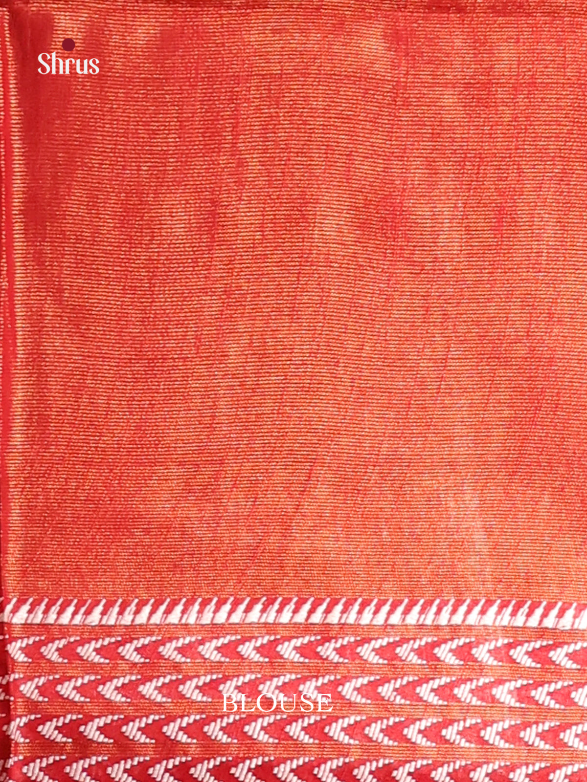 Orange- Semi Tissue Saree