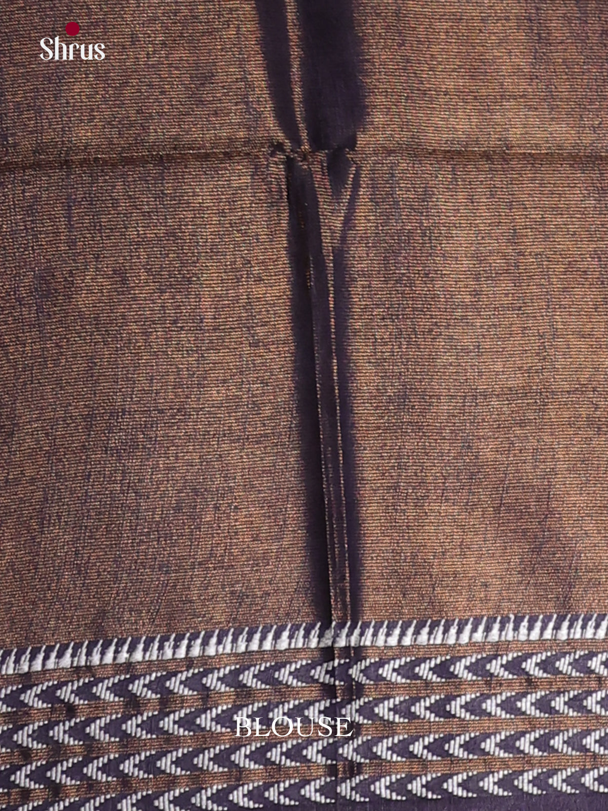 Navy Blue - Semi Tissue Saree