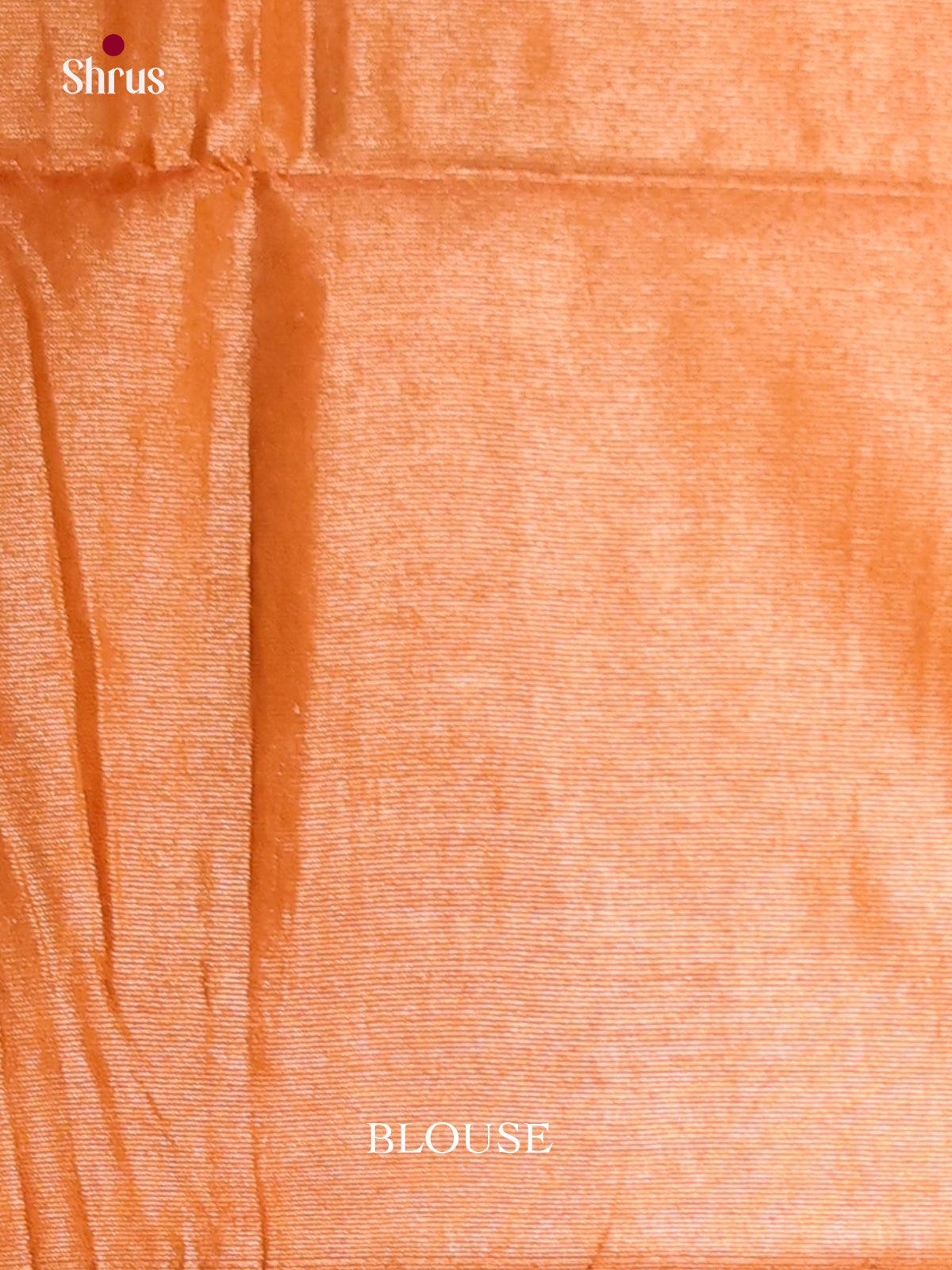 Orange - Semi Tissue Saree
