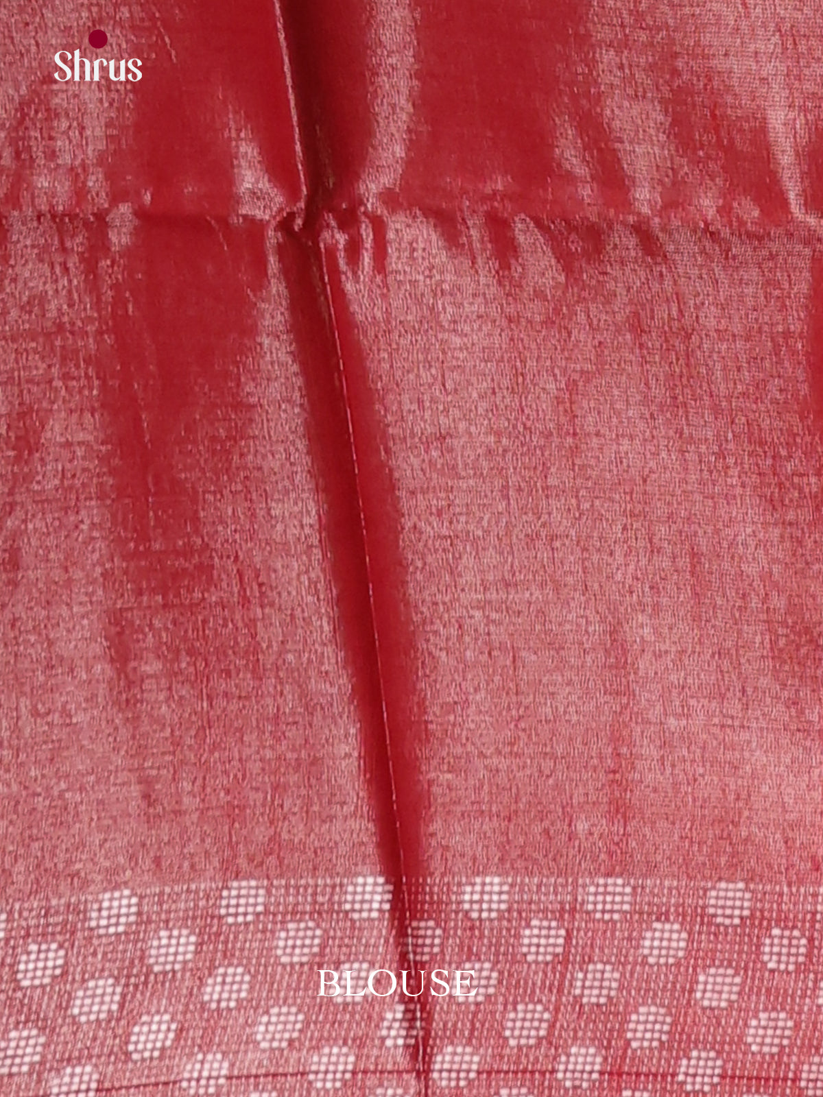 Red - Semi Tissue Saree
