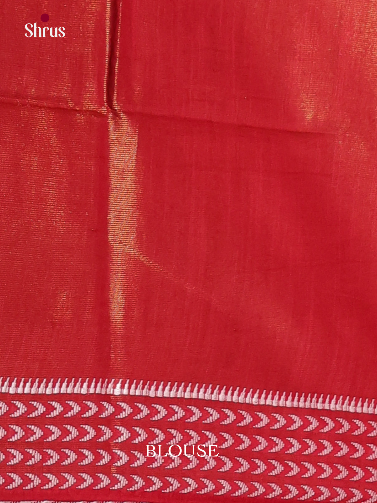 Red - Semi Tissue Saree