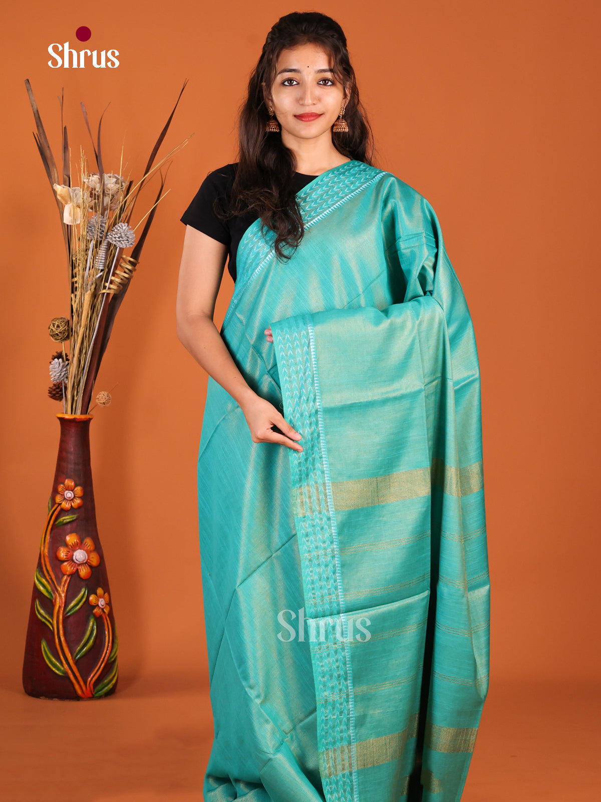 DHS27319 - Semi Tissue Saree