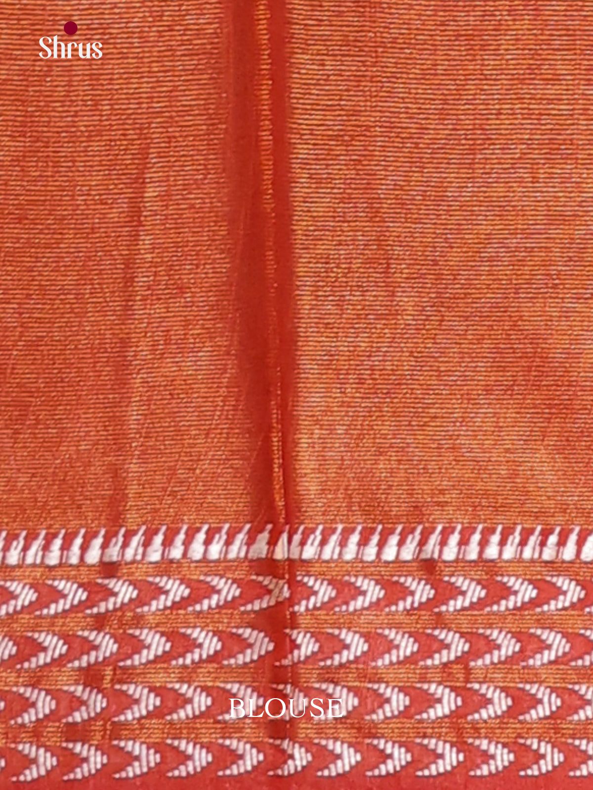 Orange - Semi Tissue Saree