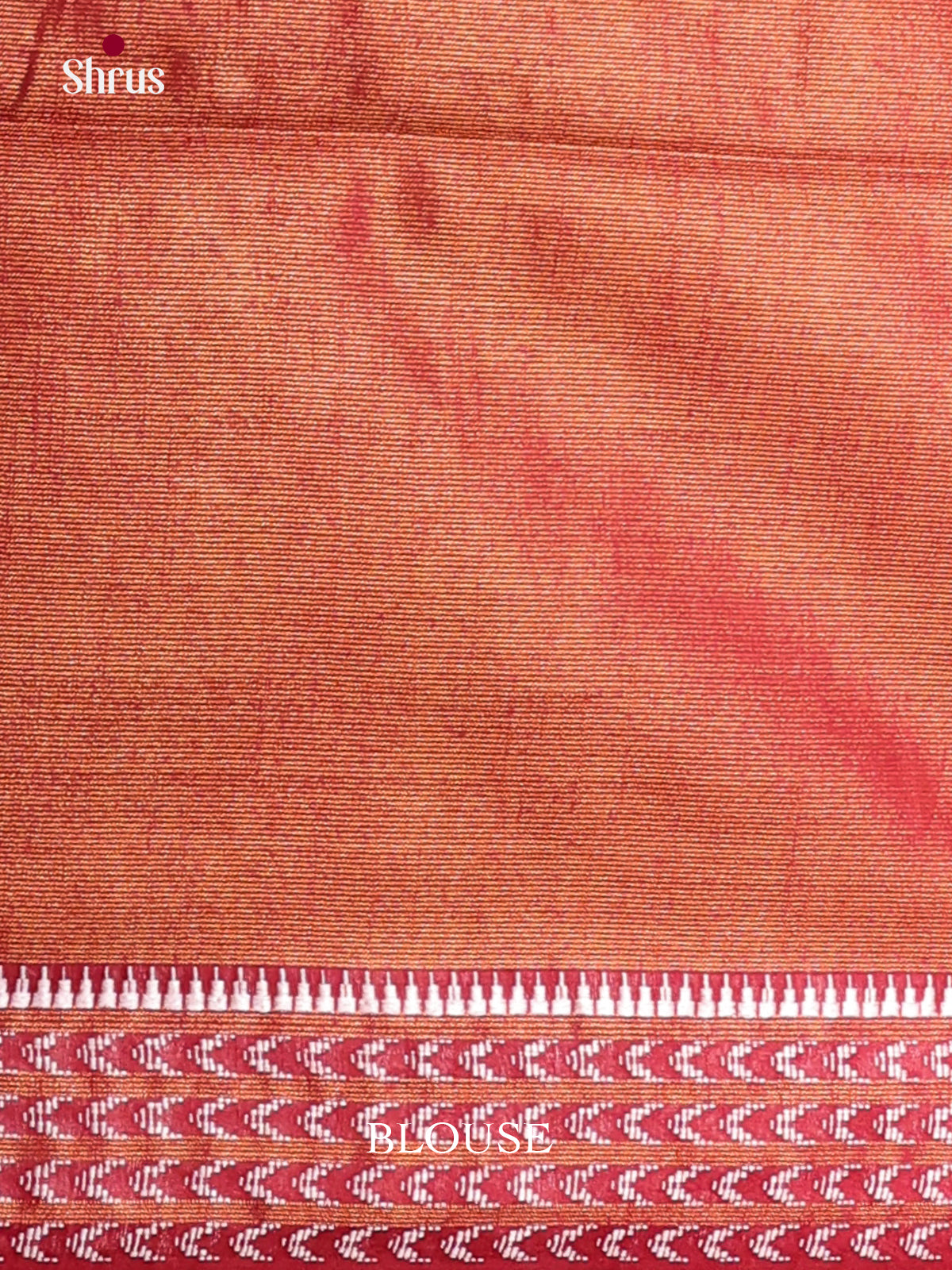 Red - Semi Tissue Saree