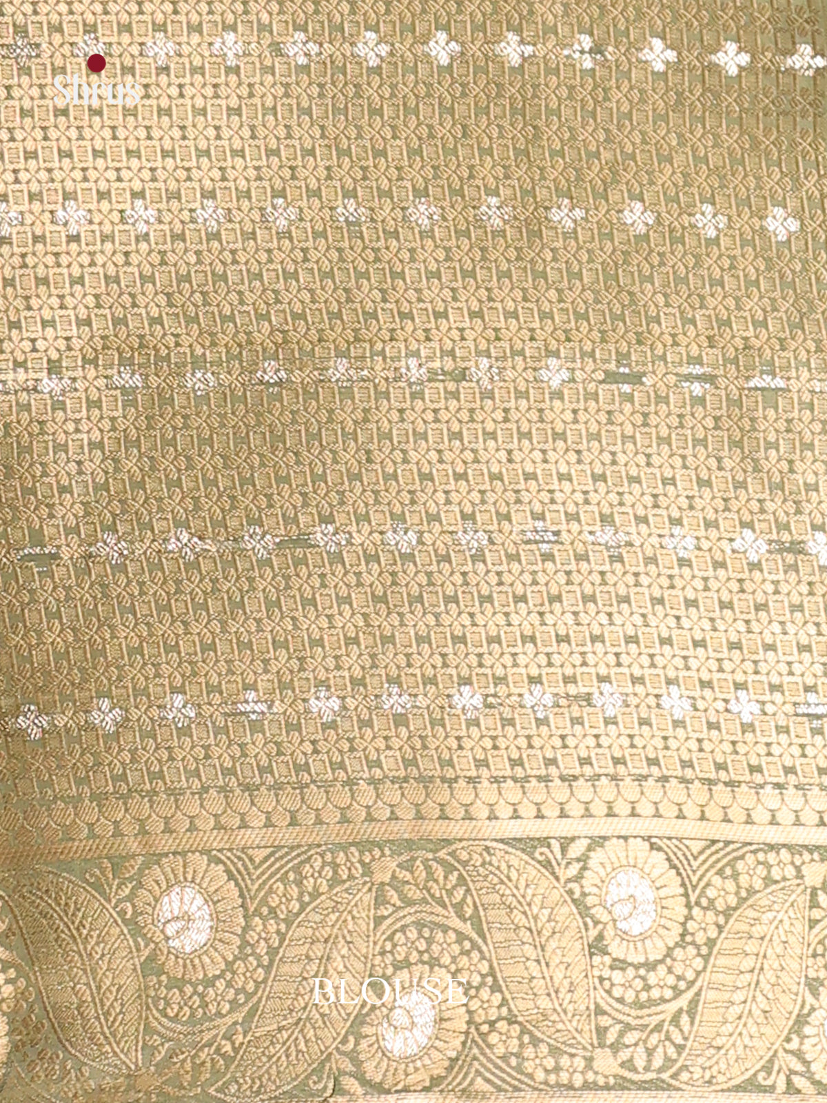 green floral desing North Silk Cotton Saree 1