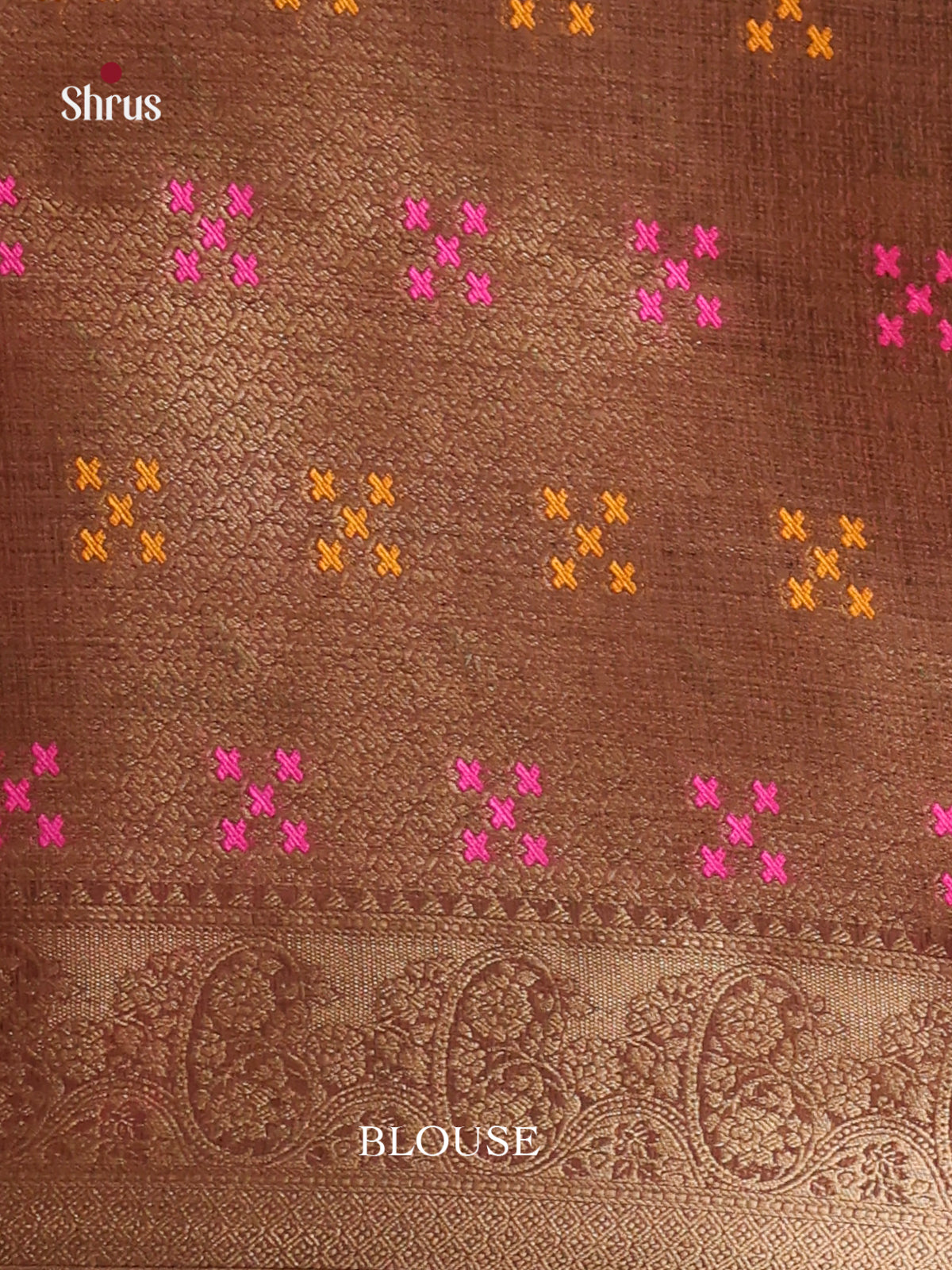 brown gold North Silk Cotton Saree 1