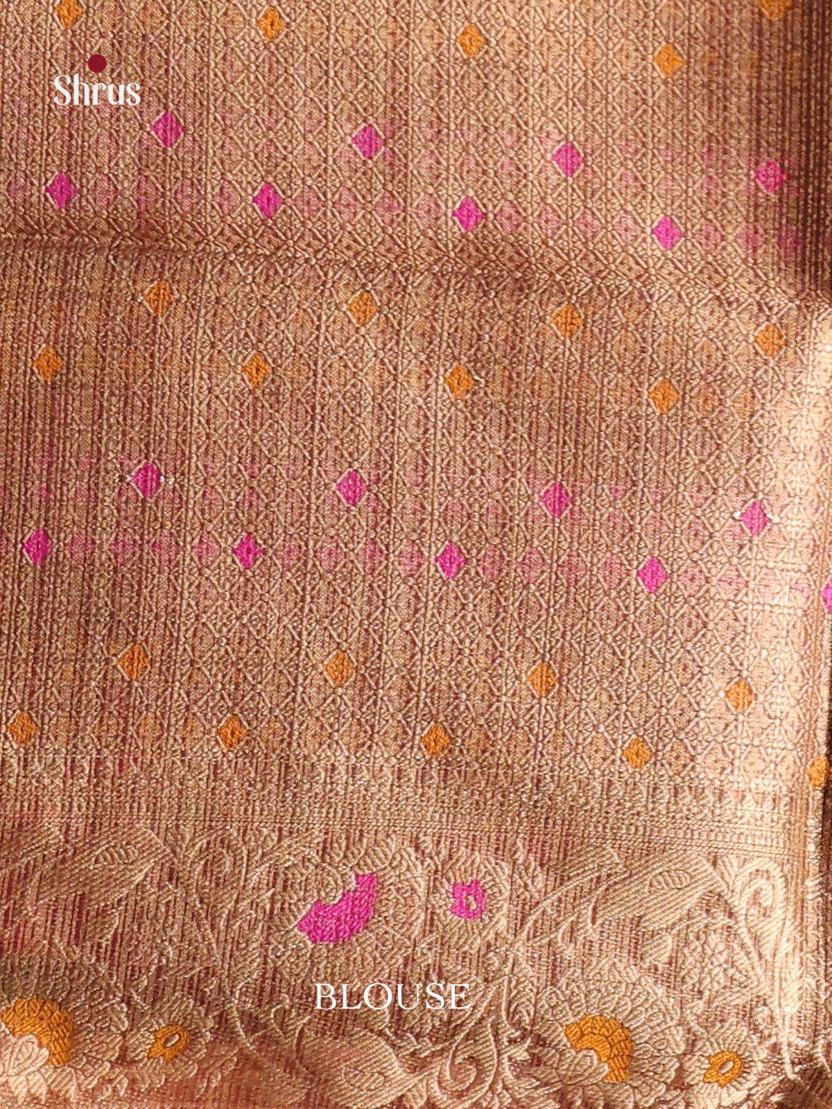 brown full zari North Silk Cotton Saree 1