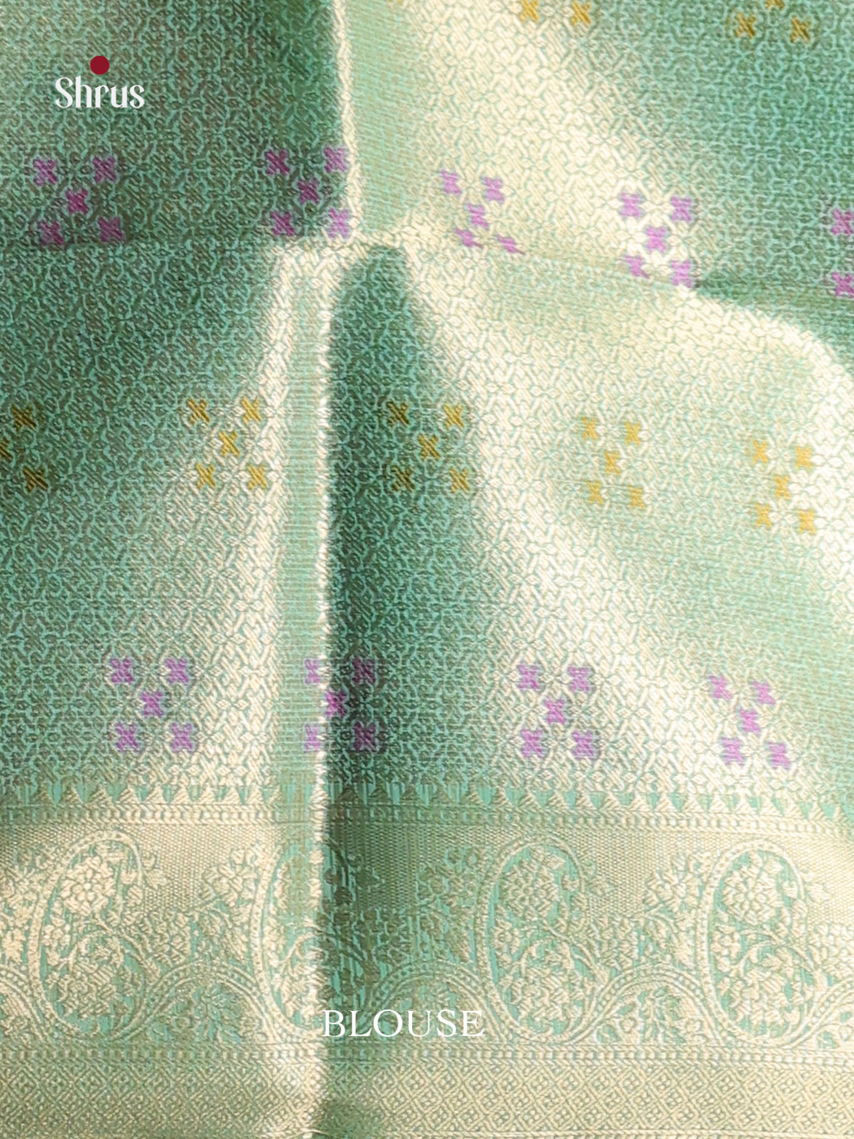 sky blue round desing North Silk Cotton Saree 1