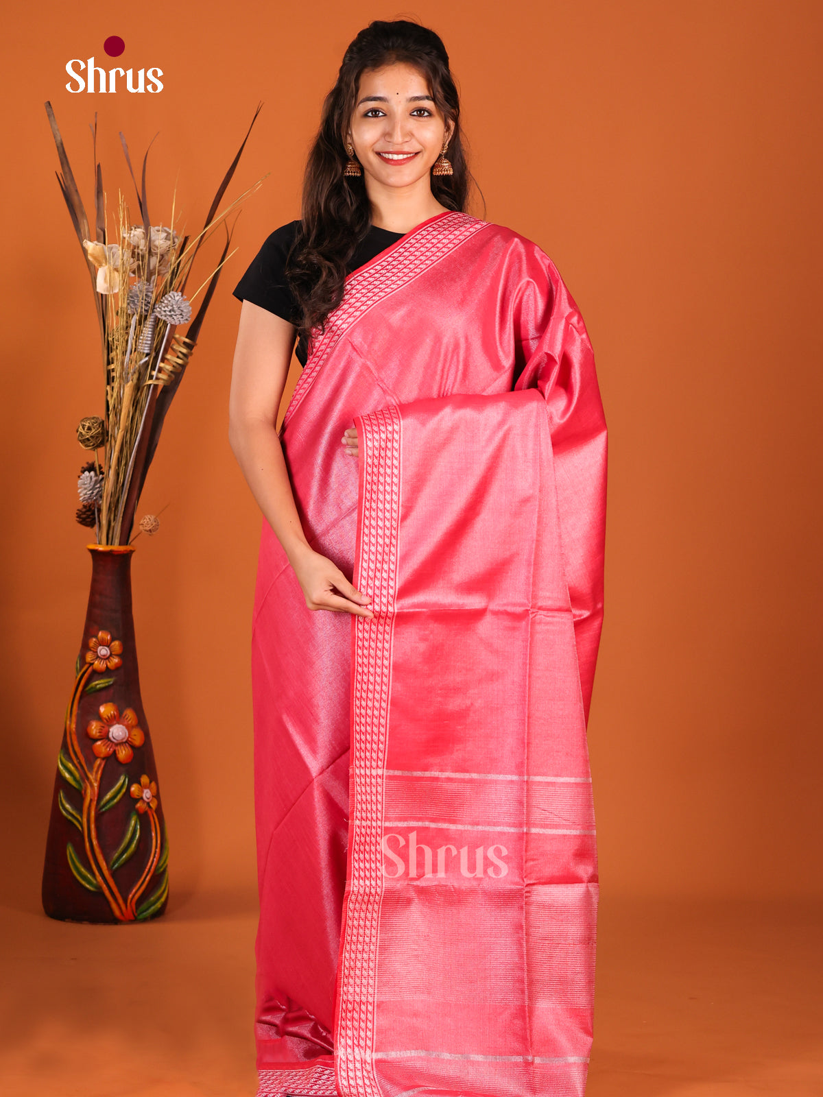 DHS27465 - Semi Tissue Saree - Shop on Shrus.com