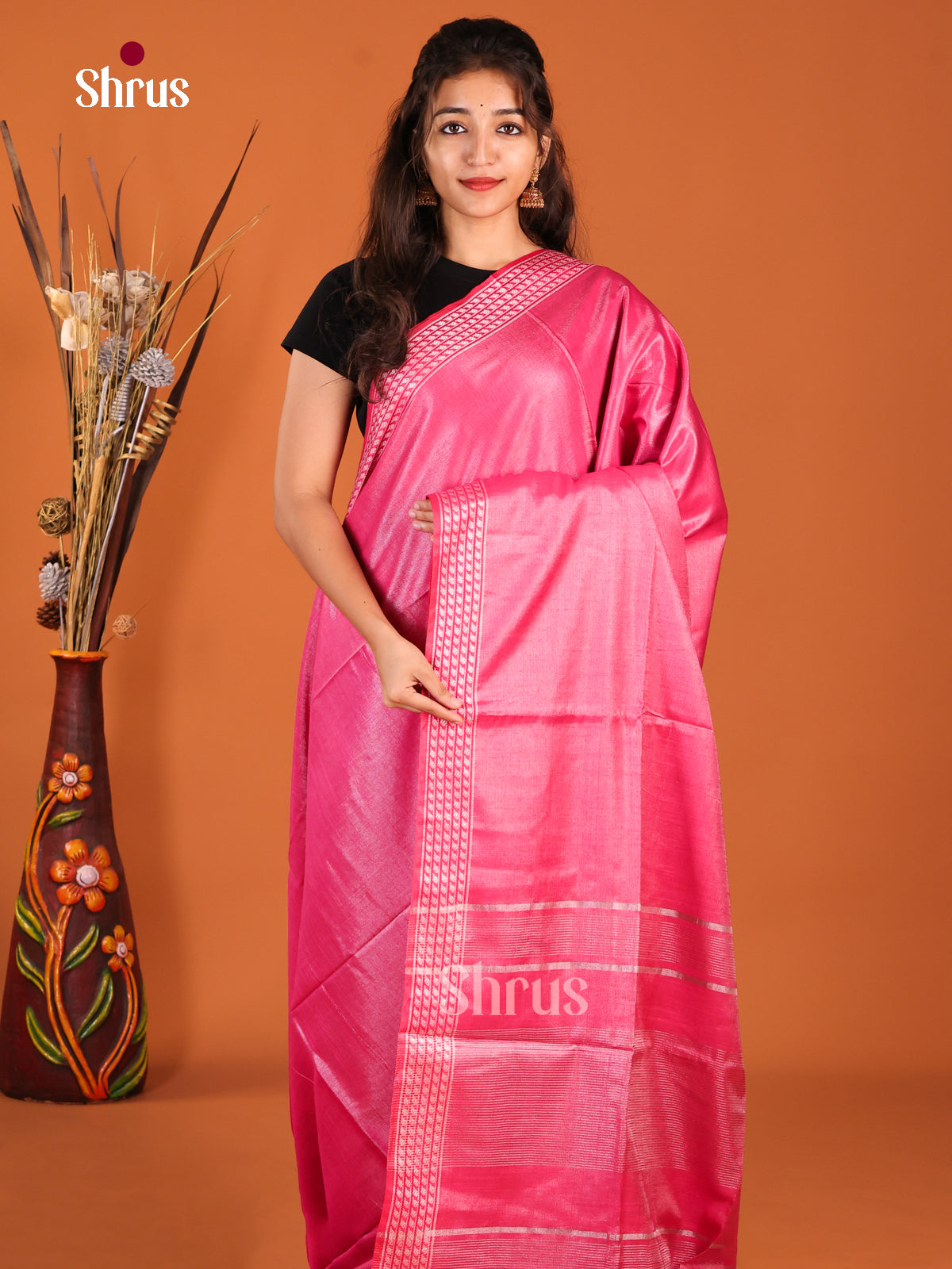 DHS27470 - Semi Tissue Saree - Shop on Shrus.com