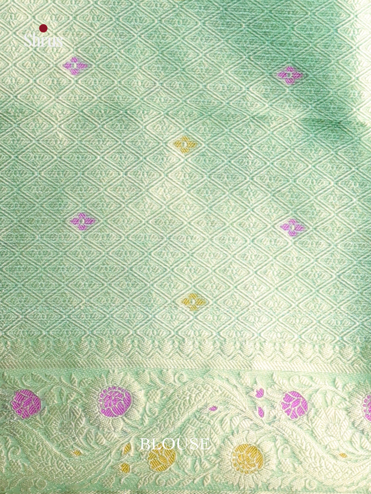 blue pink North Silk Cotton Saree 1