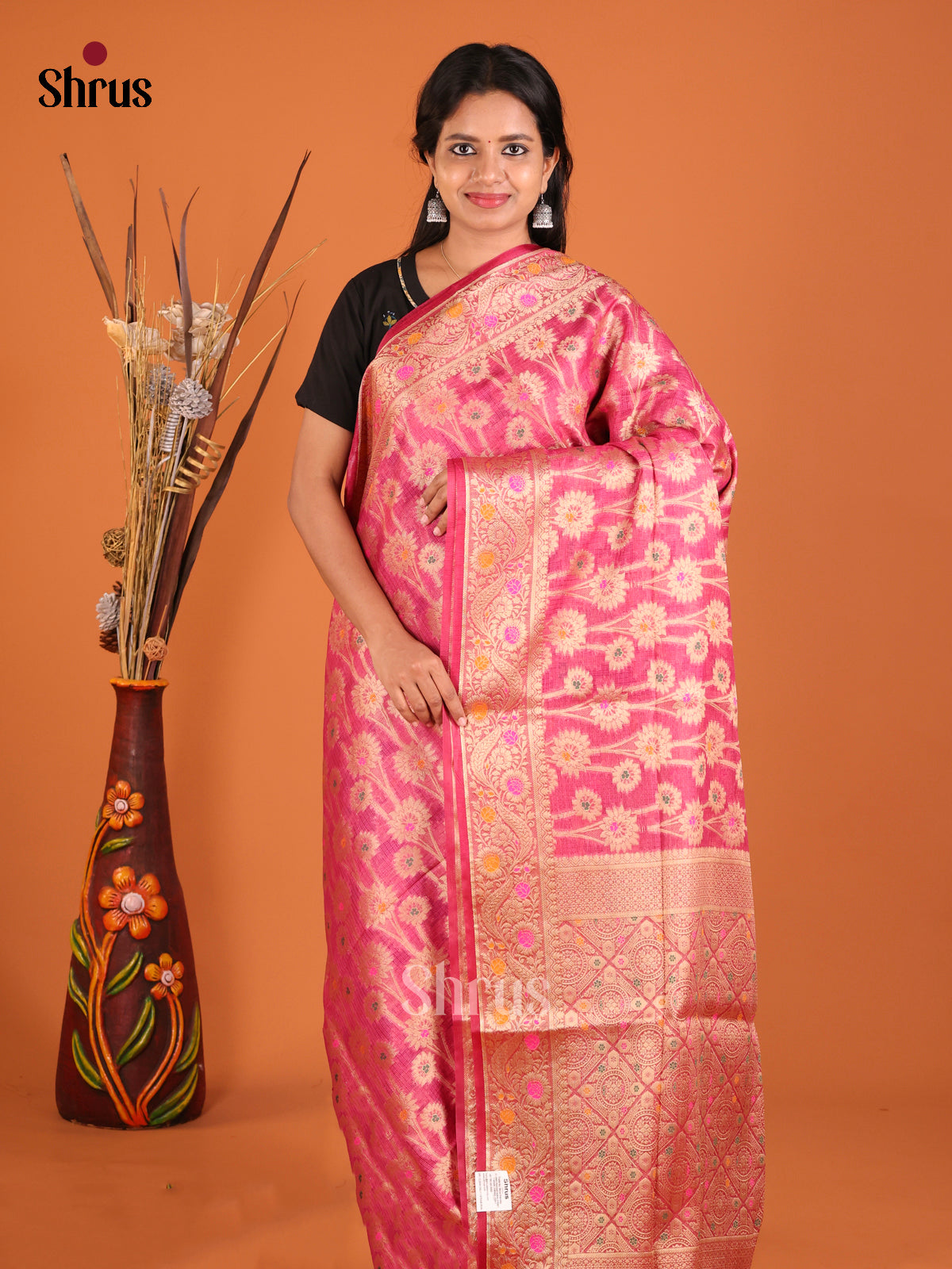 DHS27482 - North Silk Cotton Saree - Shop on Shrus.com