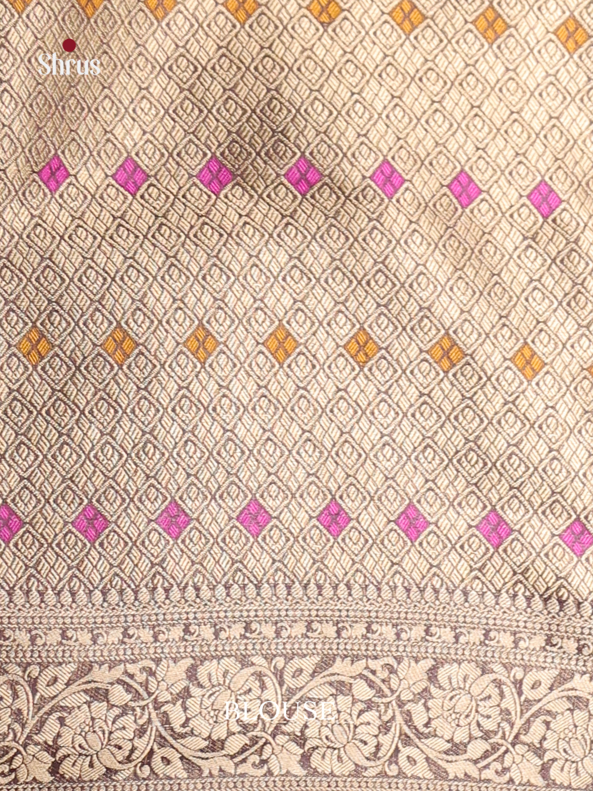 ash brown zari North Silk Cotton Saree 1