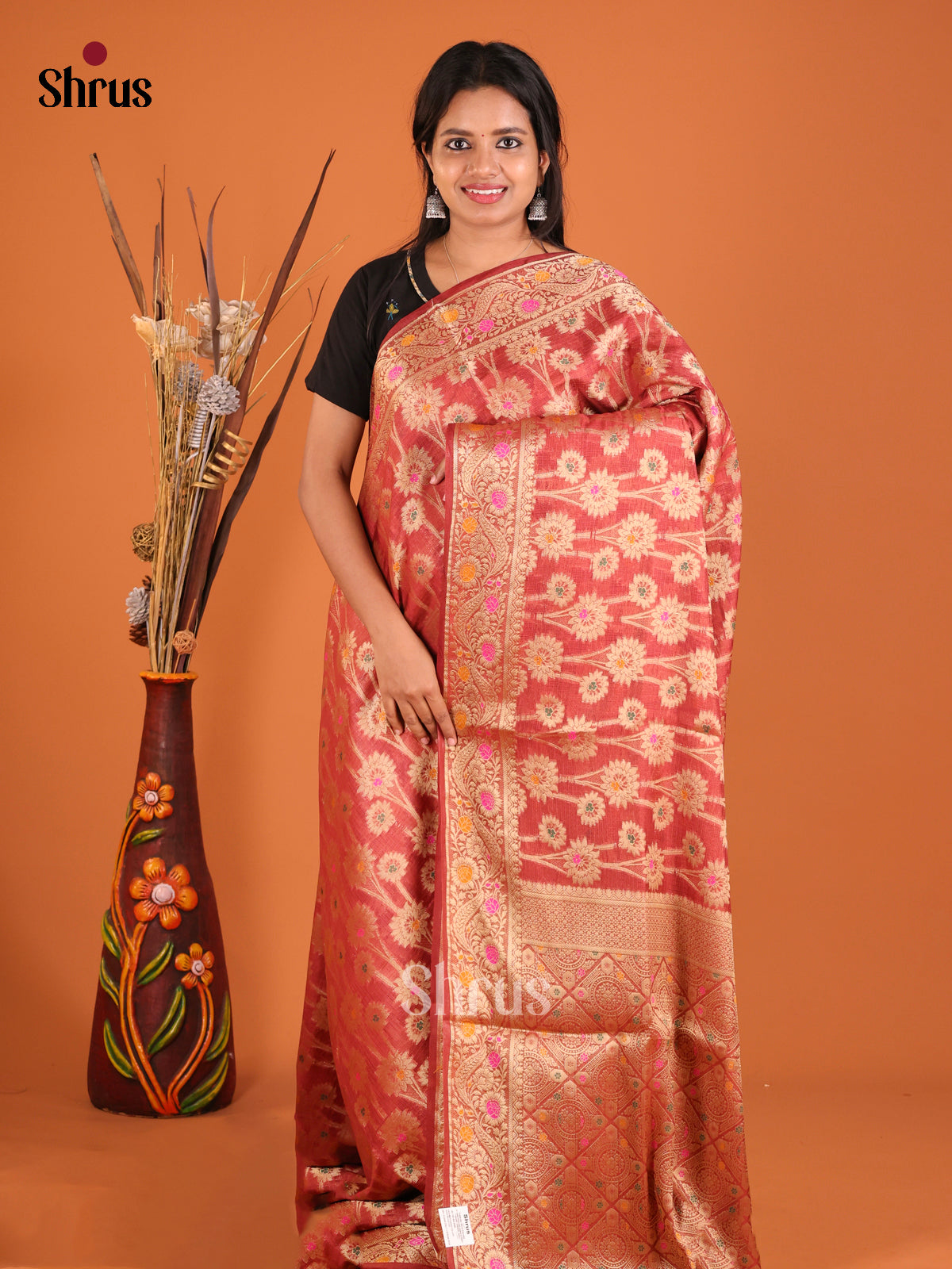 DHS27496 - North Silk Cotton Saree - Shop on Shrus.com