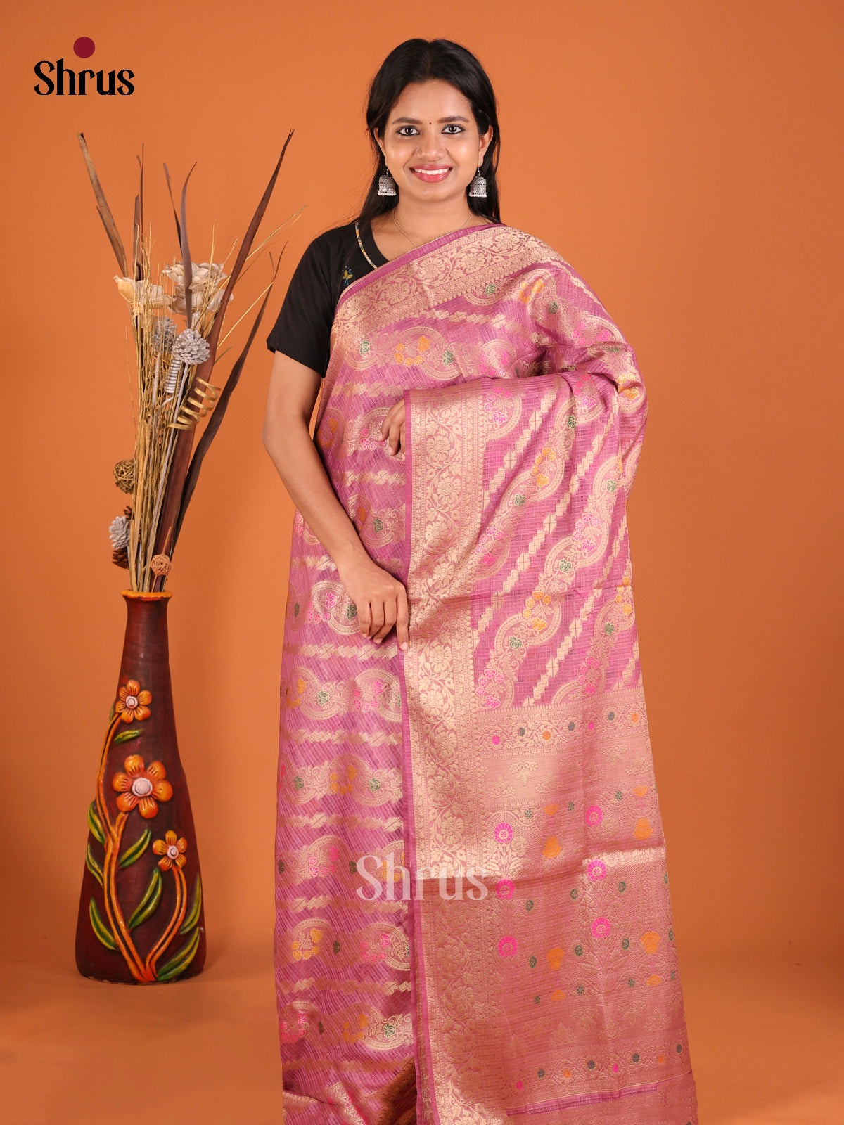 DHS27514 - North Silk Cotton Saree - Shop on Shrus.com
