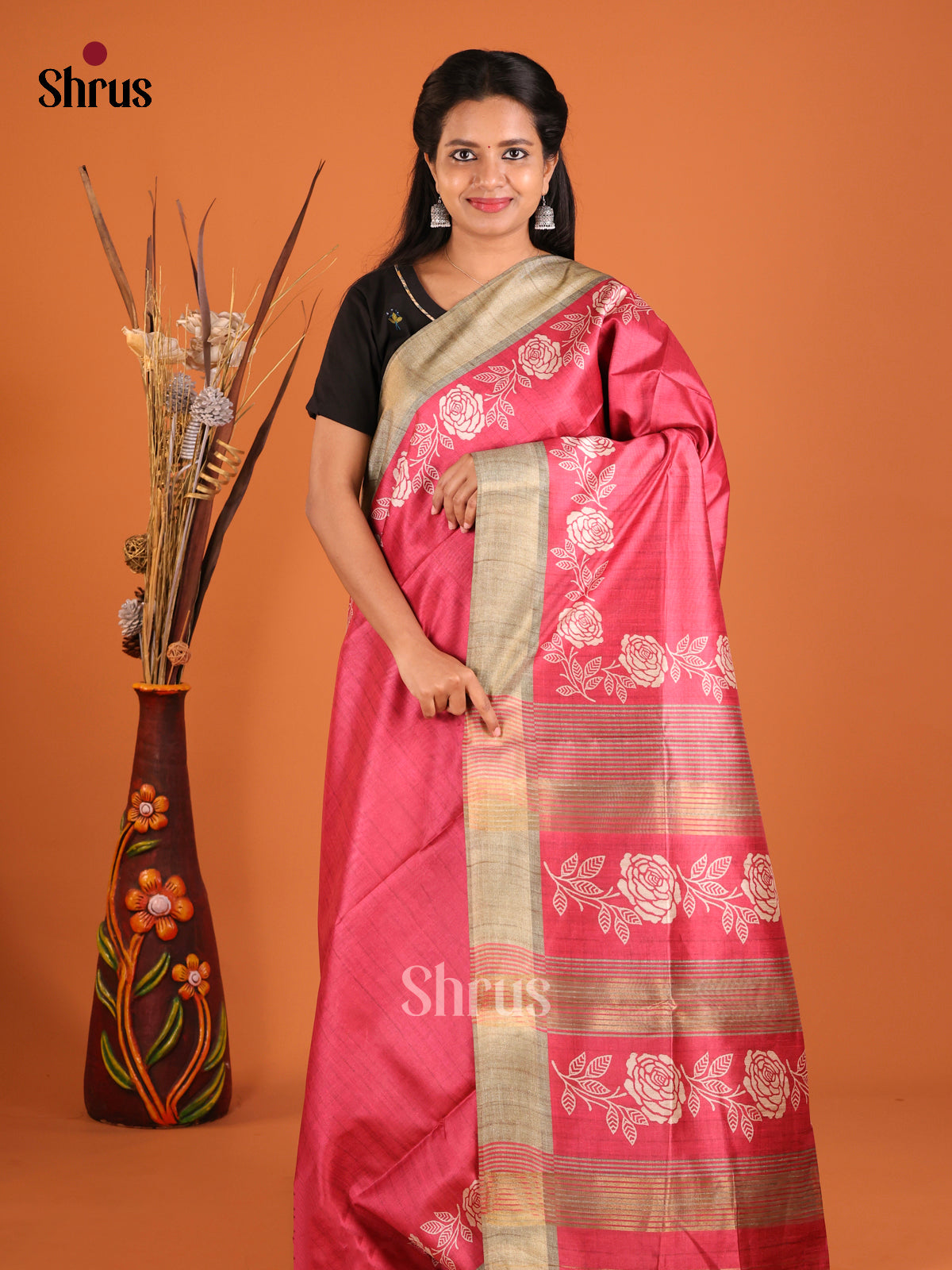 DHS28009 - Champa semitussar Saree