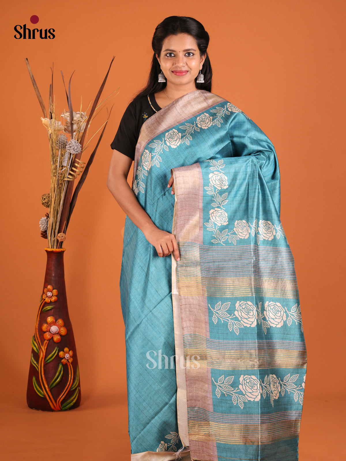 DHS28010 - Champa semitussar Saree