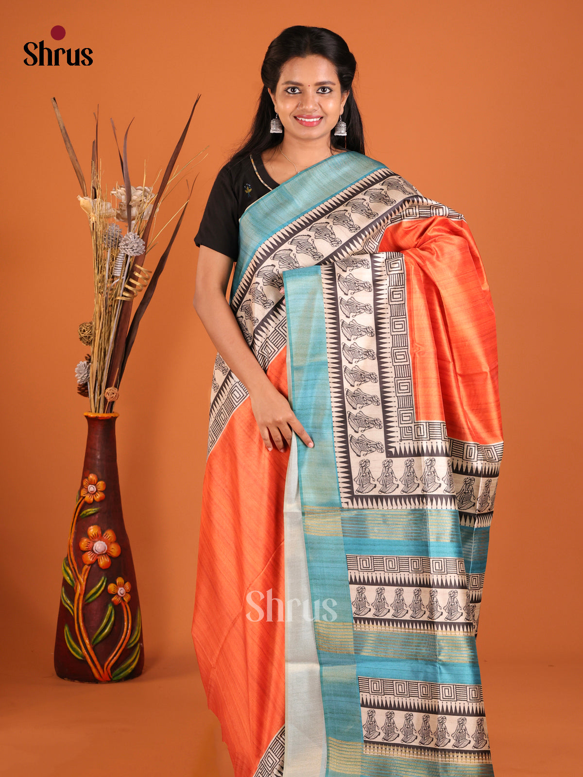DHS28024 - Champa semitussar Saree