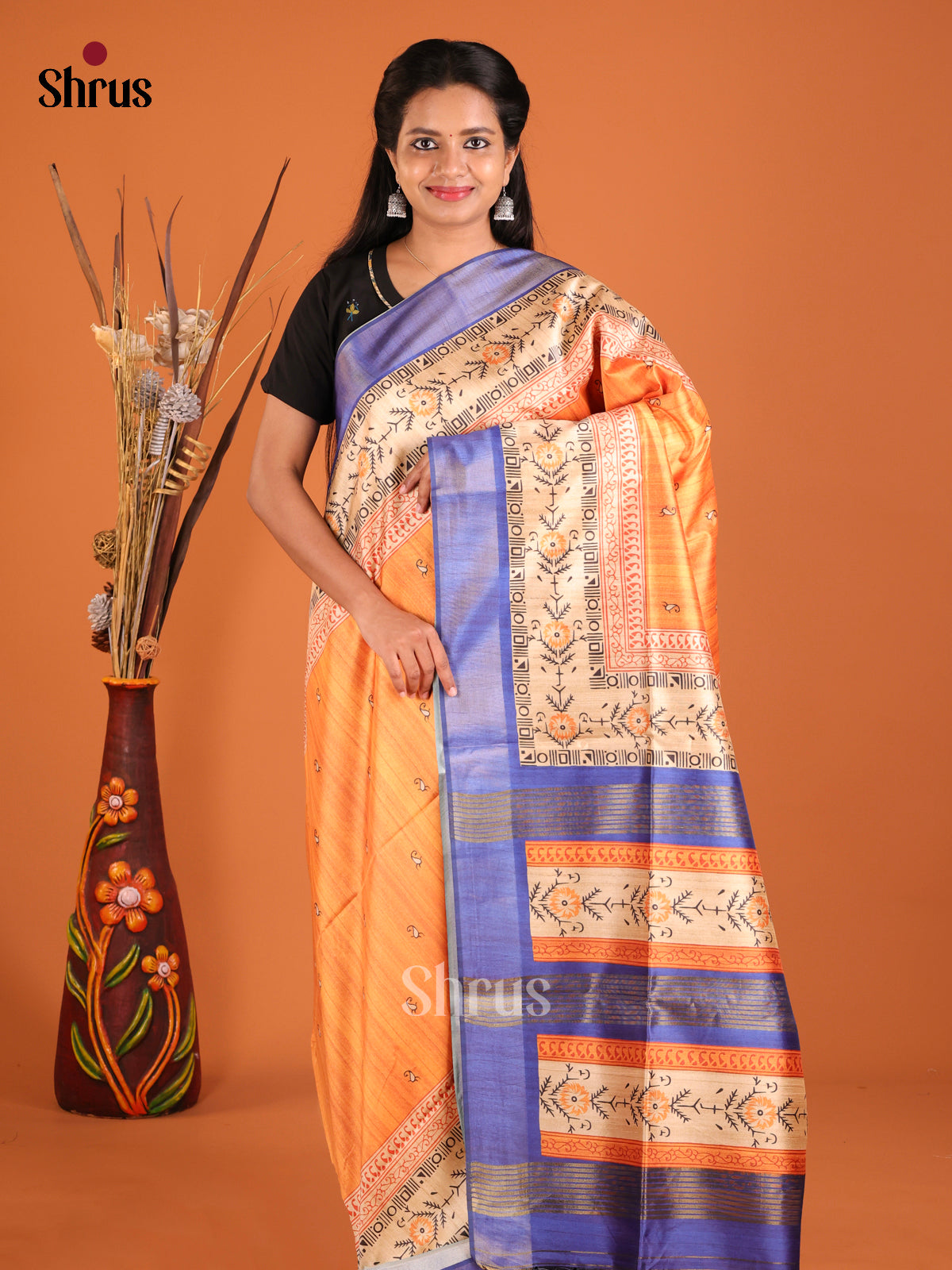 DHS28035 - Champa semitussar Saree