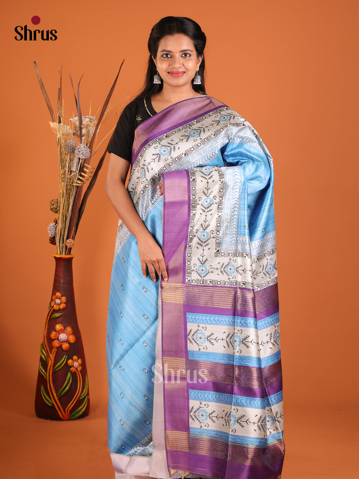 DHS28037 - Champa semitussar Saree