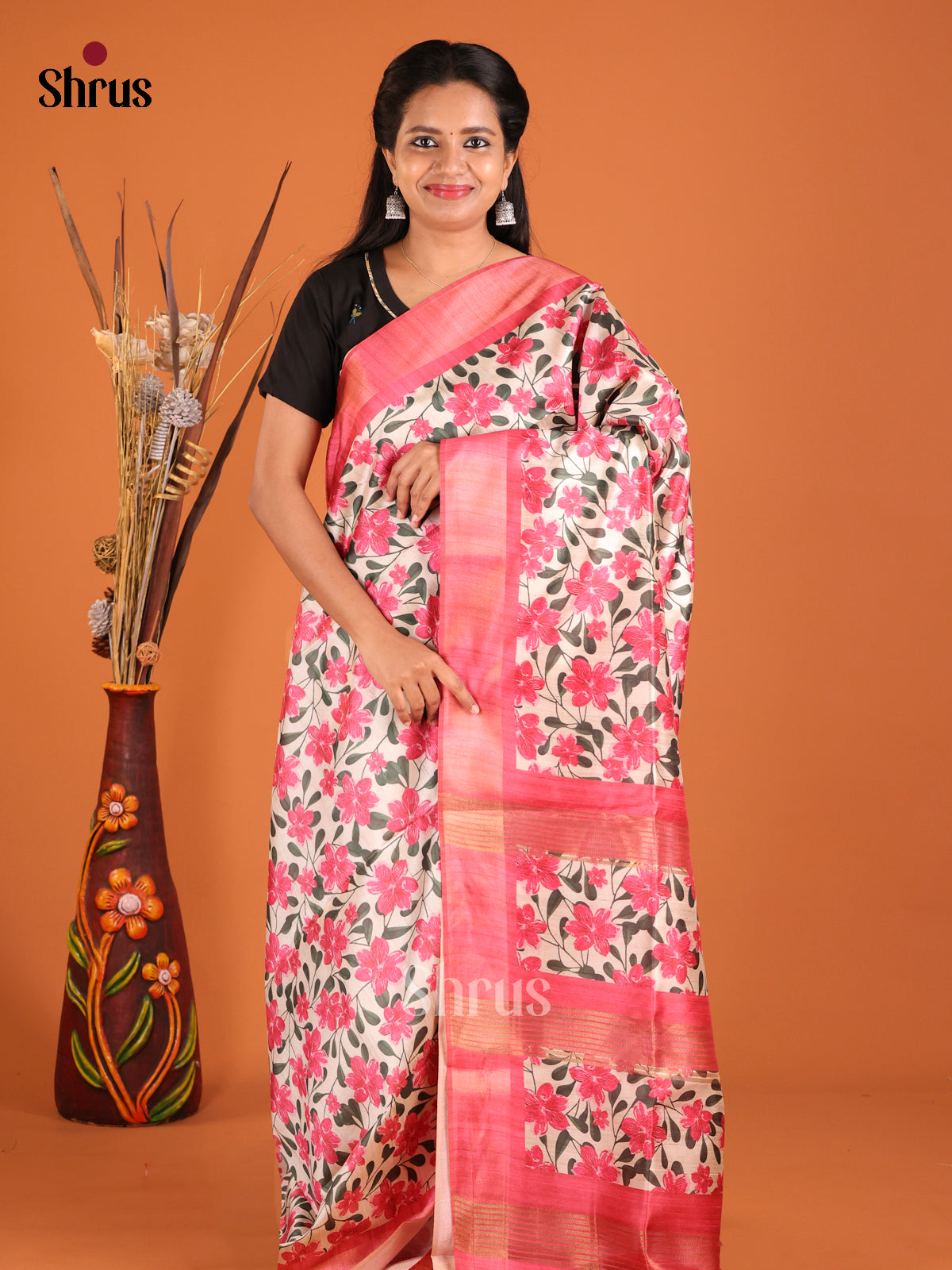 DHS28081 - Champa semitussar Saree