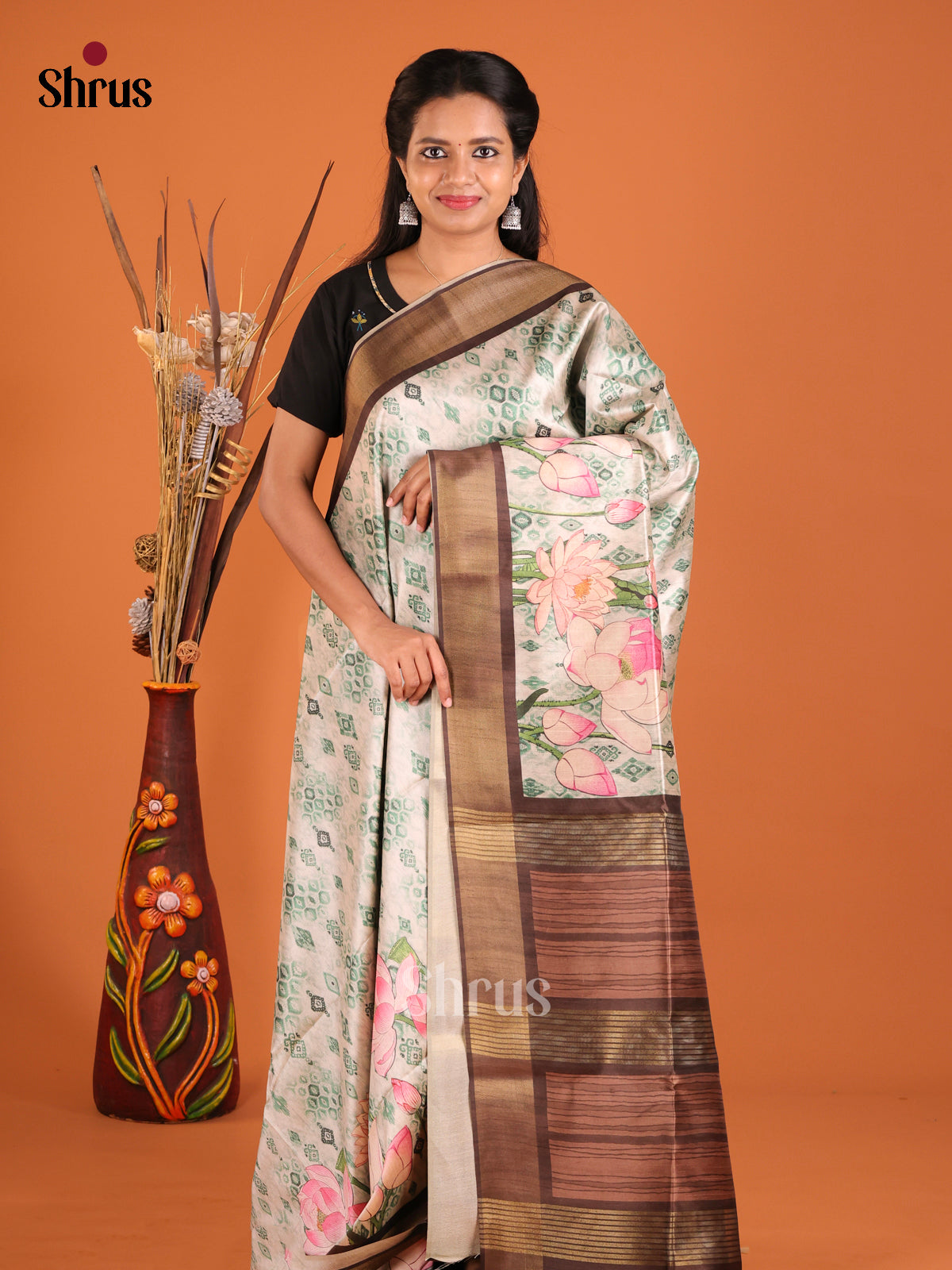DHS28098 - Champa semitussar Saree