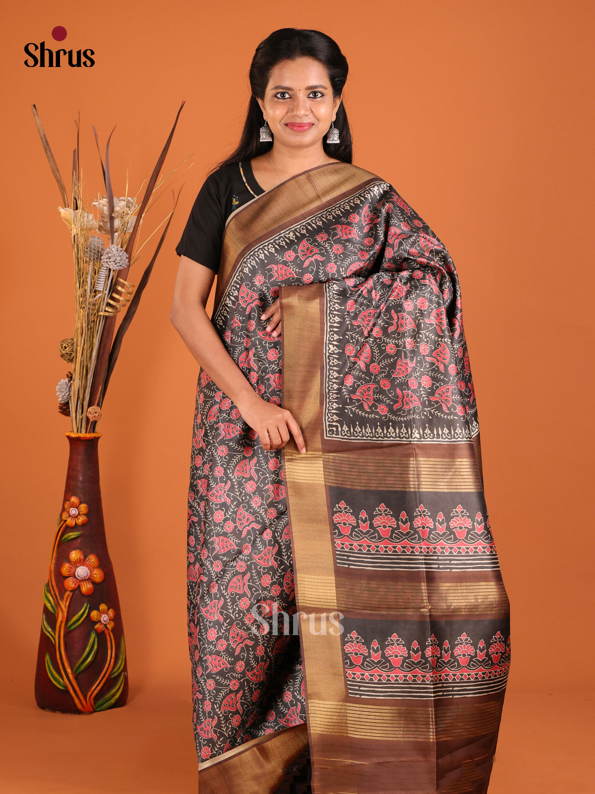 DHS28109 - Champa semitussar Saree