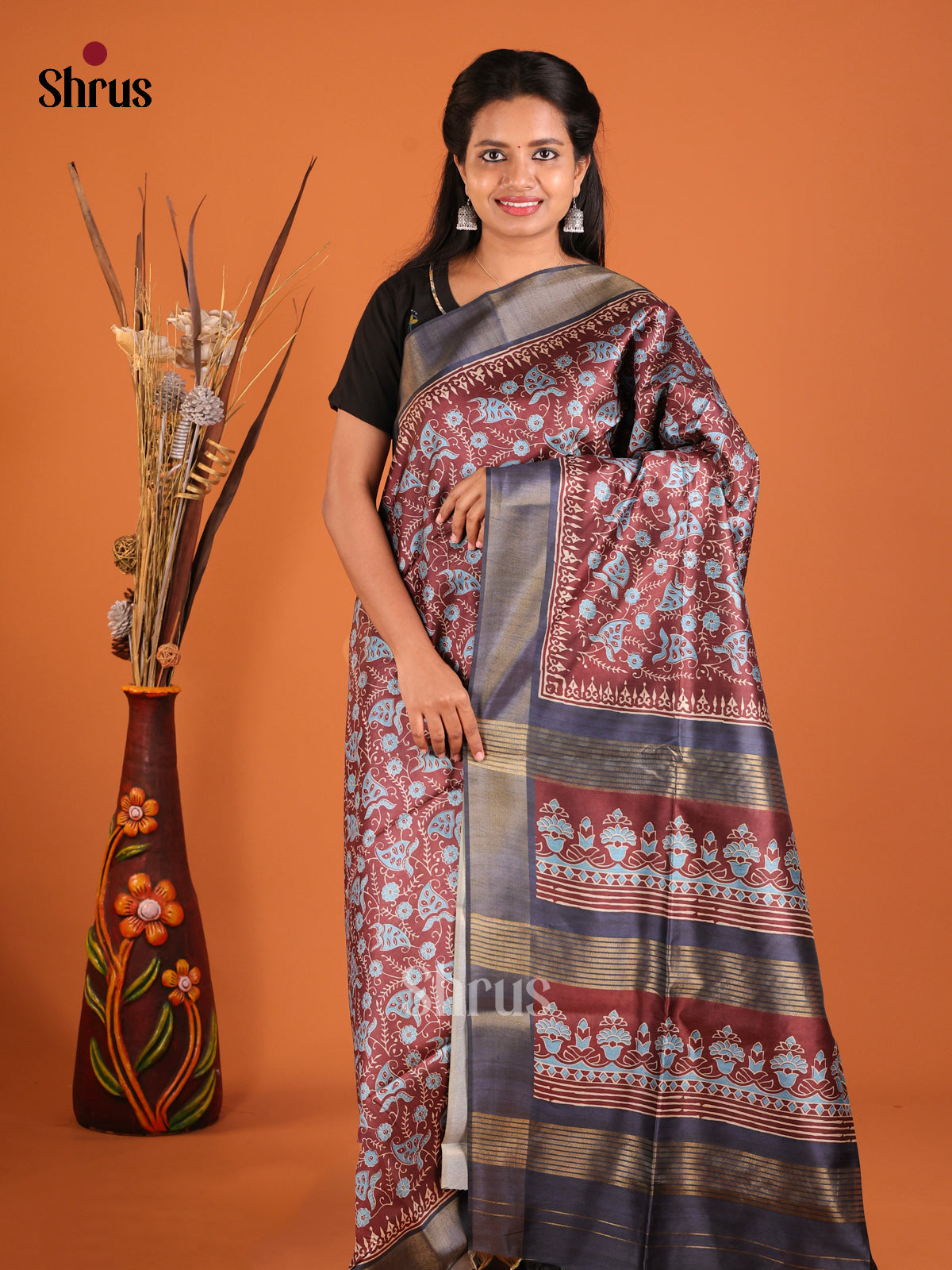 DHS28110 - Champa semitussar Saree