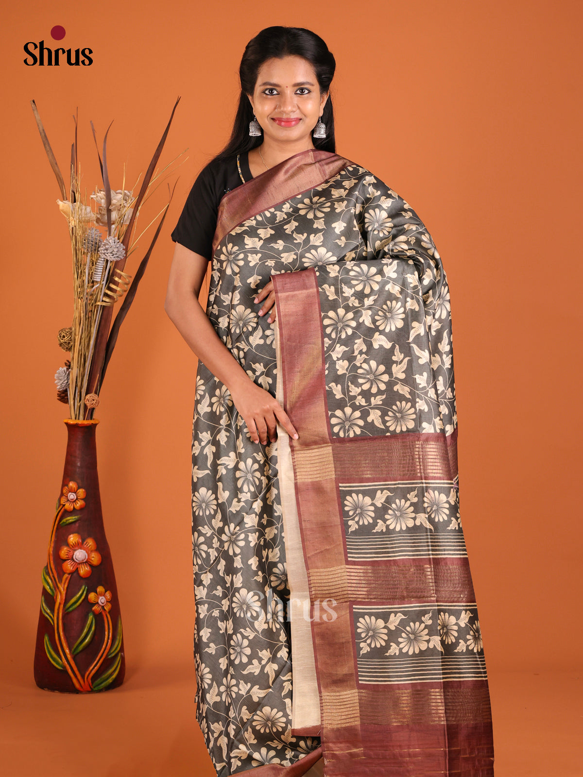 DHS28140 - Champa semitussar Saree