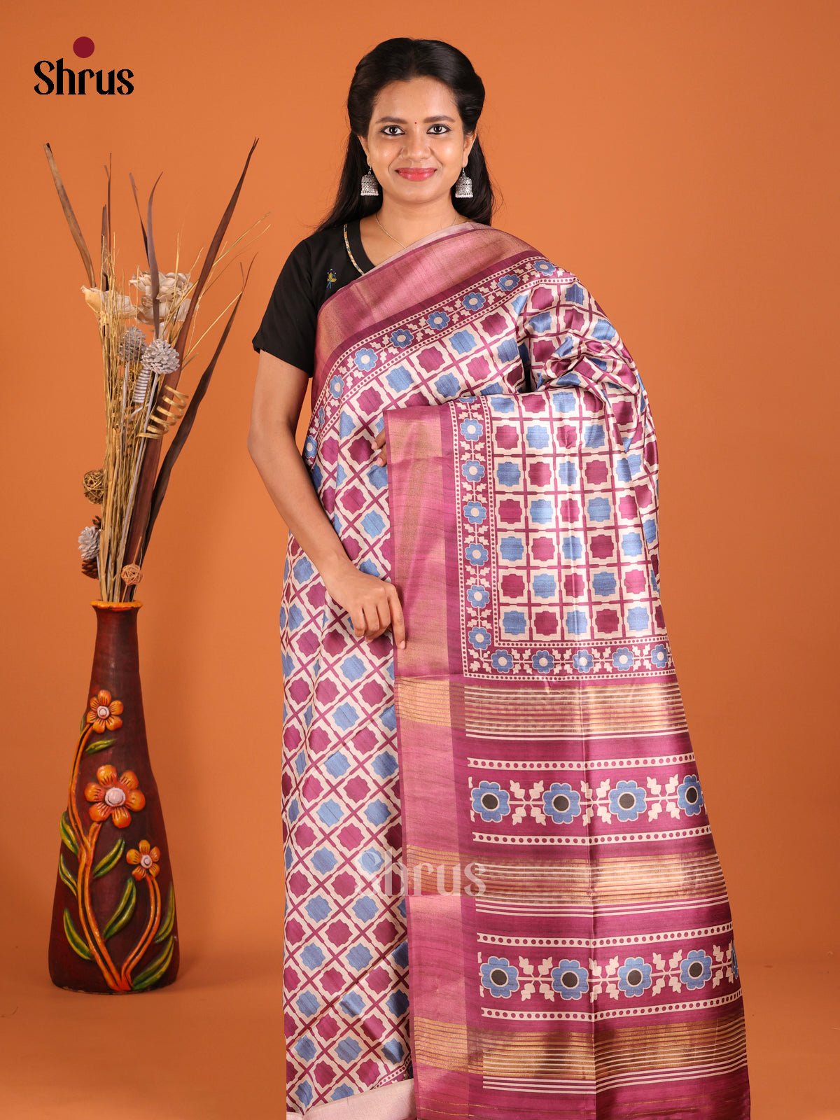 DHS28154 - Champa semitussar Saree