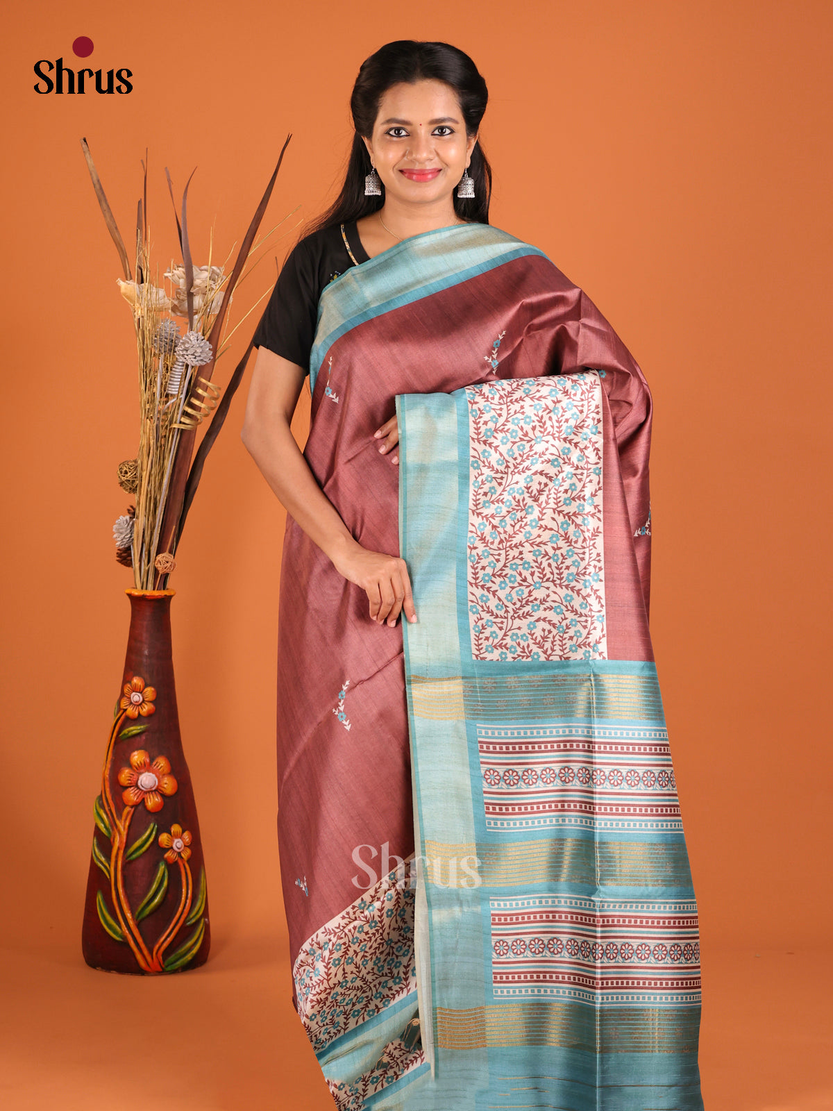 DHS28161 - Champa semitussar Saree