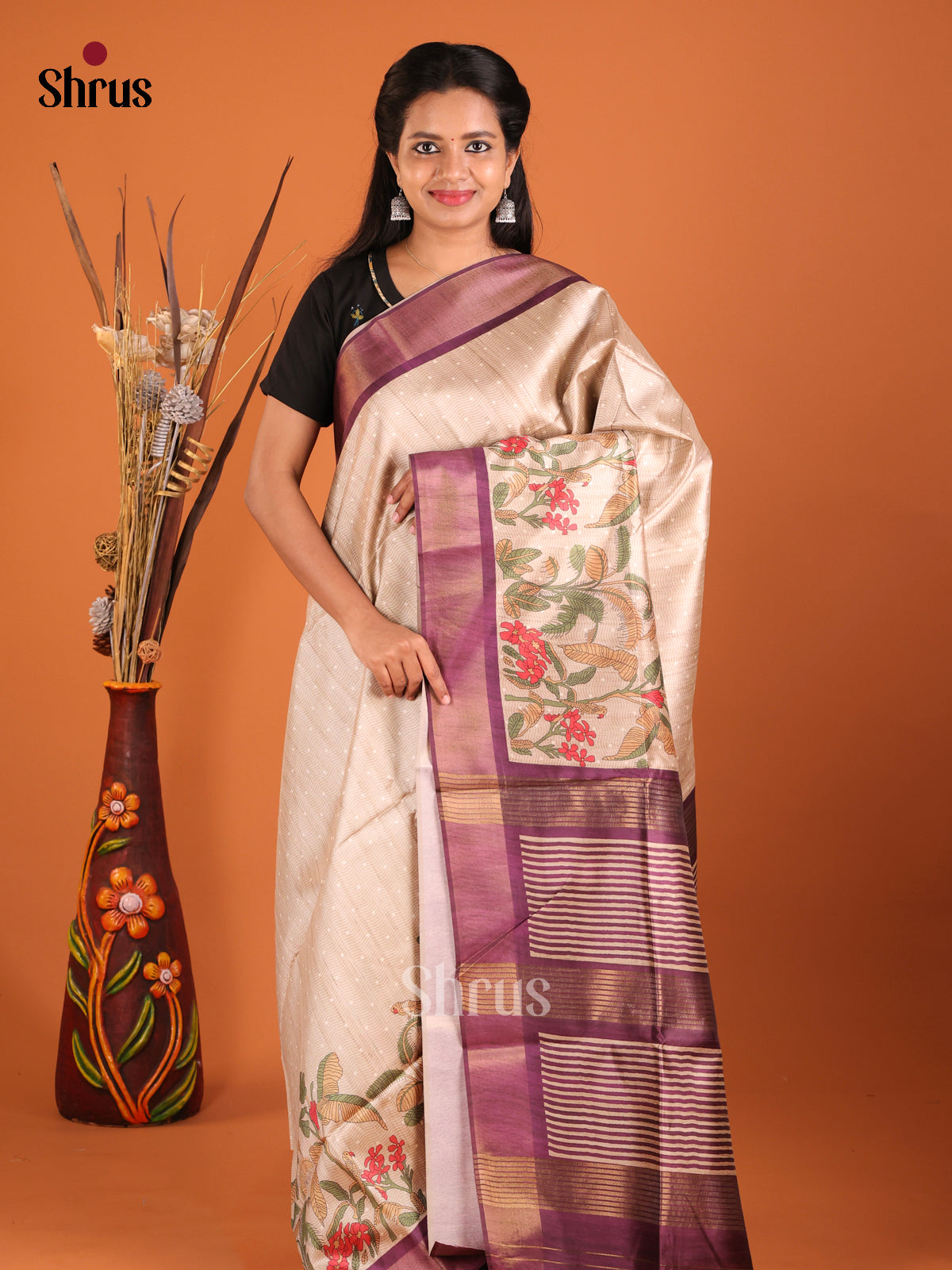 DHS28167 - Champa semitussar Saree