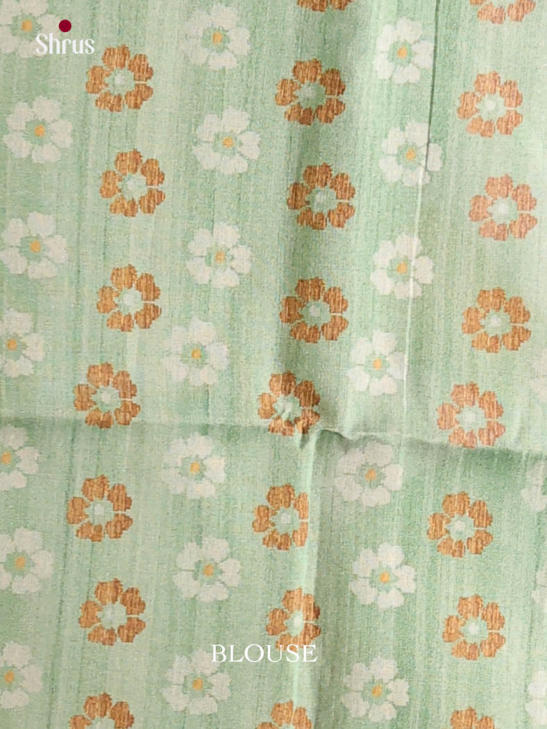 Pastel Green - Semi Tussar Saree