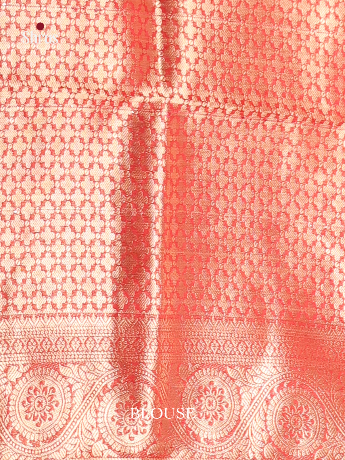 pink red box designed zari North Silk Cotton Saree 1