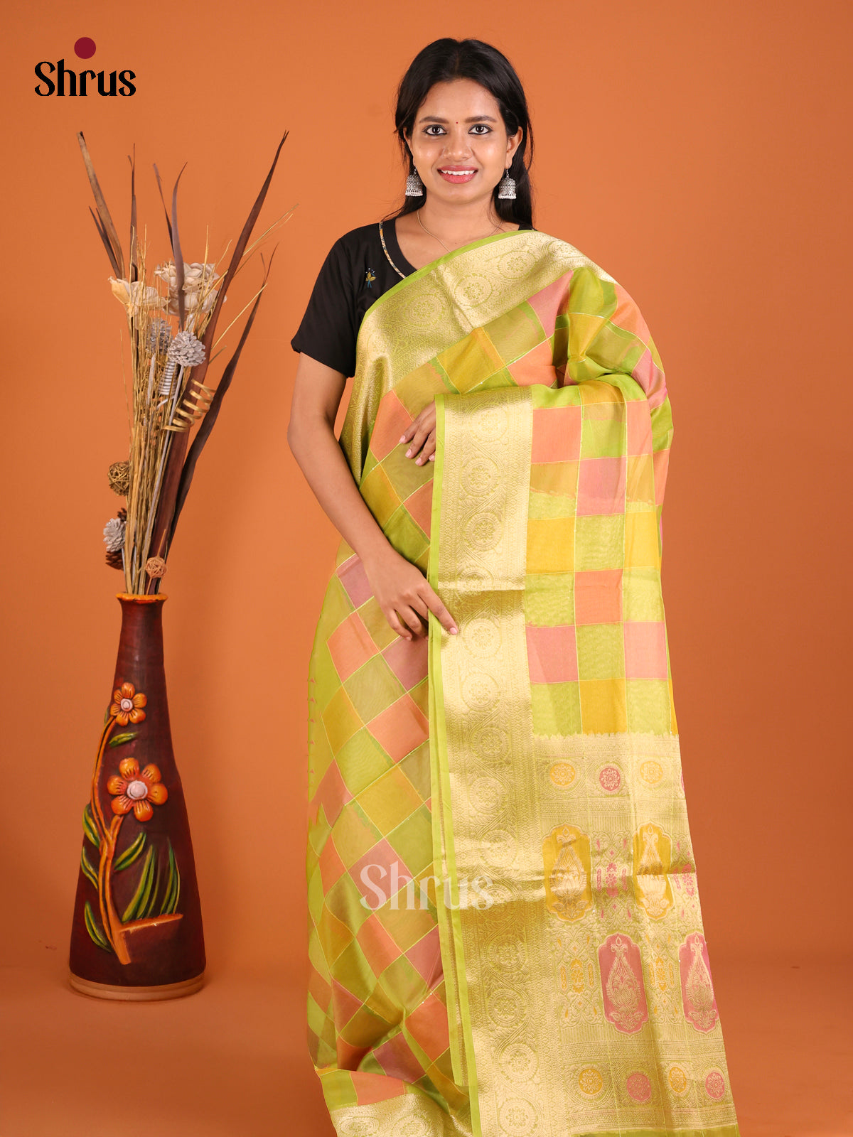 DHS28287 - North Silk Cotton Saree - Shop on Shrus.com