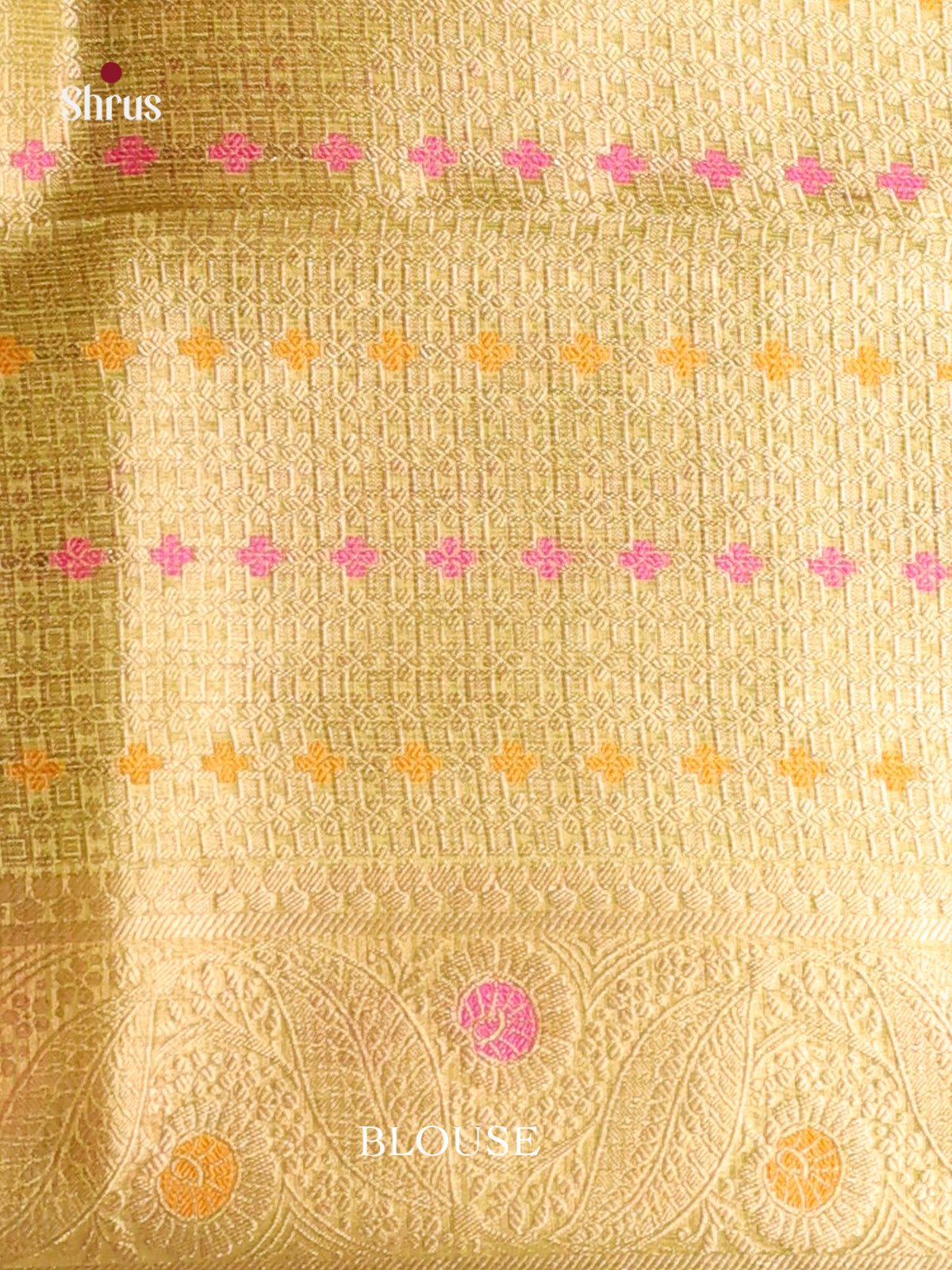 yellow flower pink zari North Silk Cotton Saree 1