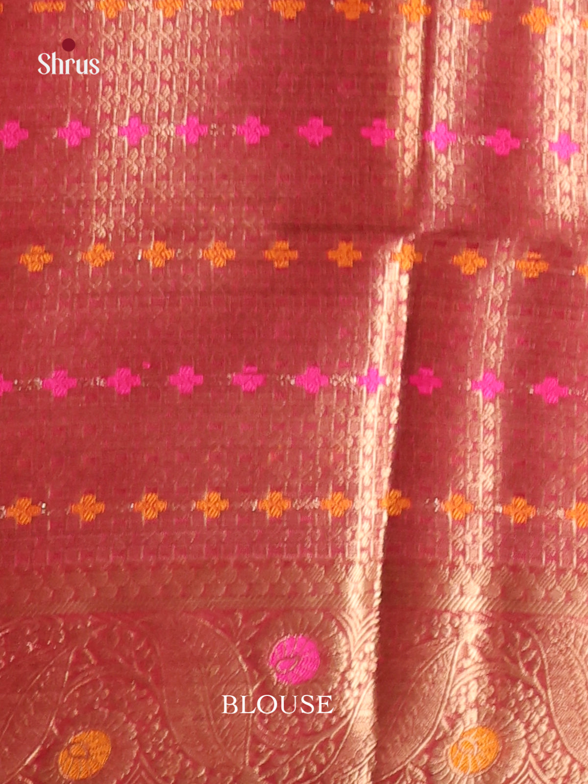 flower red zari North Silk Cotton Saree 1