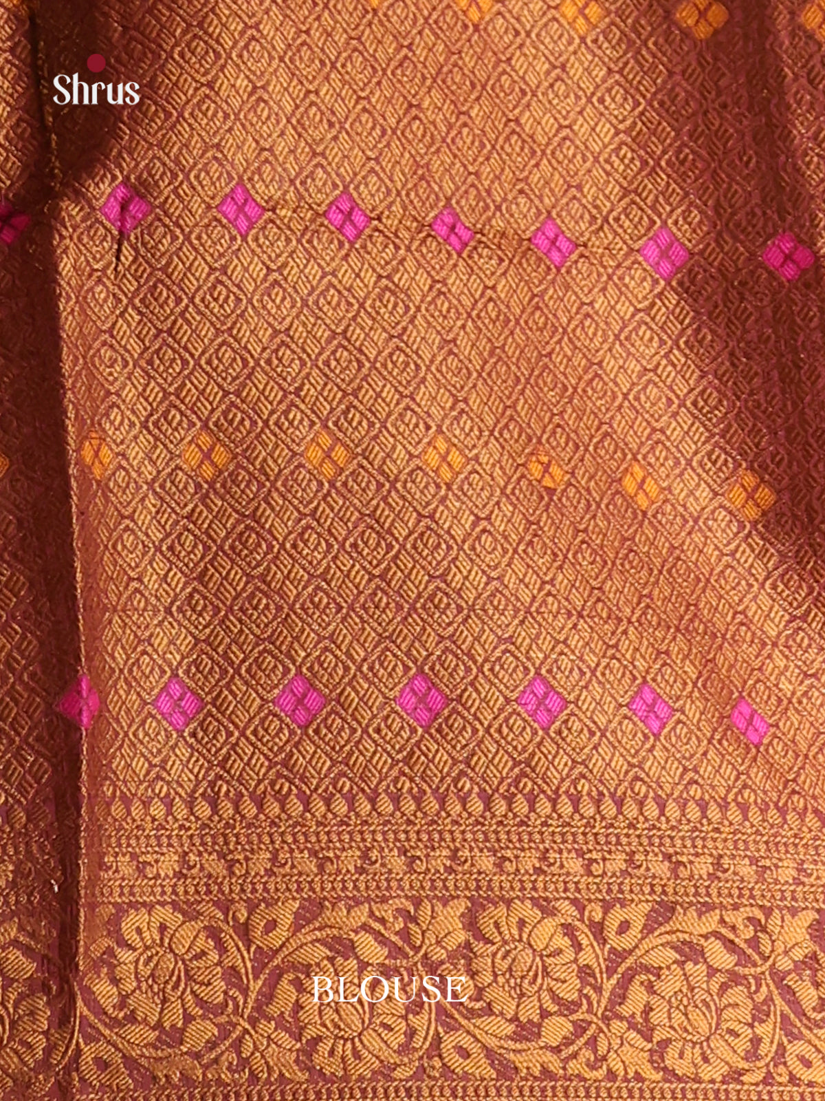 marrown lined zari North Silk Cotton Saree 1