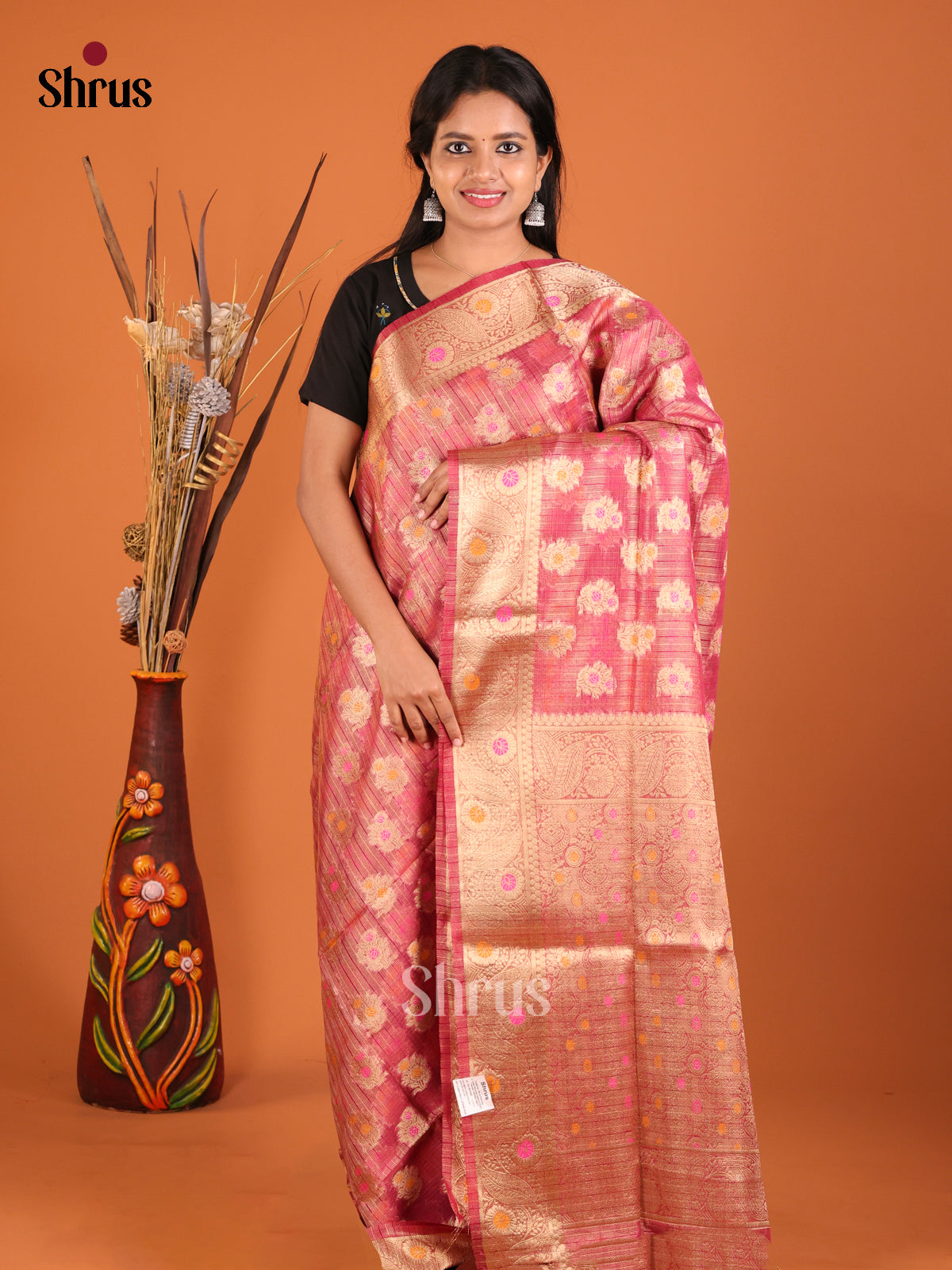 DHS28308 - North Silk Cotton Saree - Shop on Shrus.com
