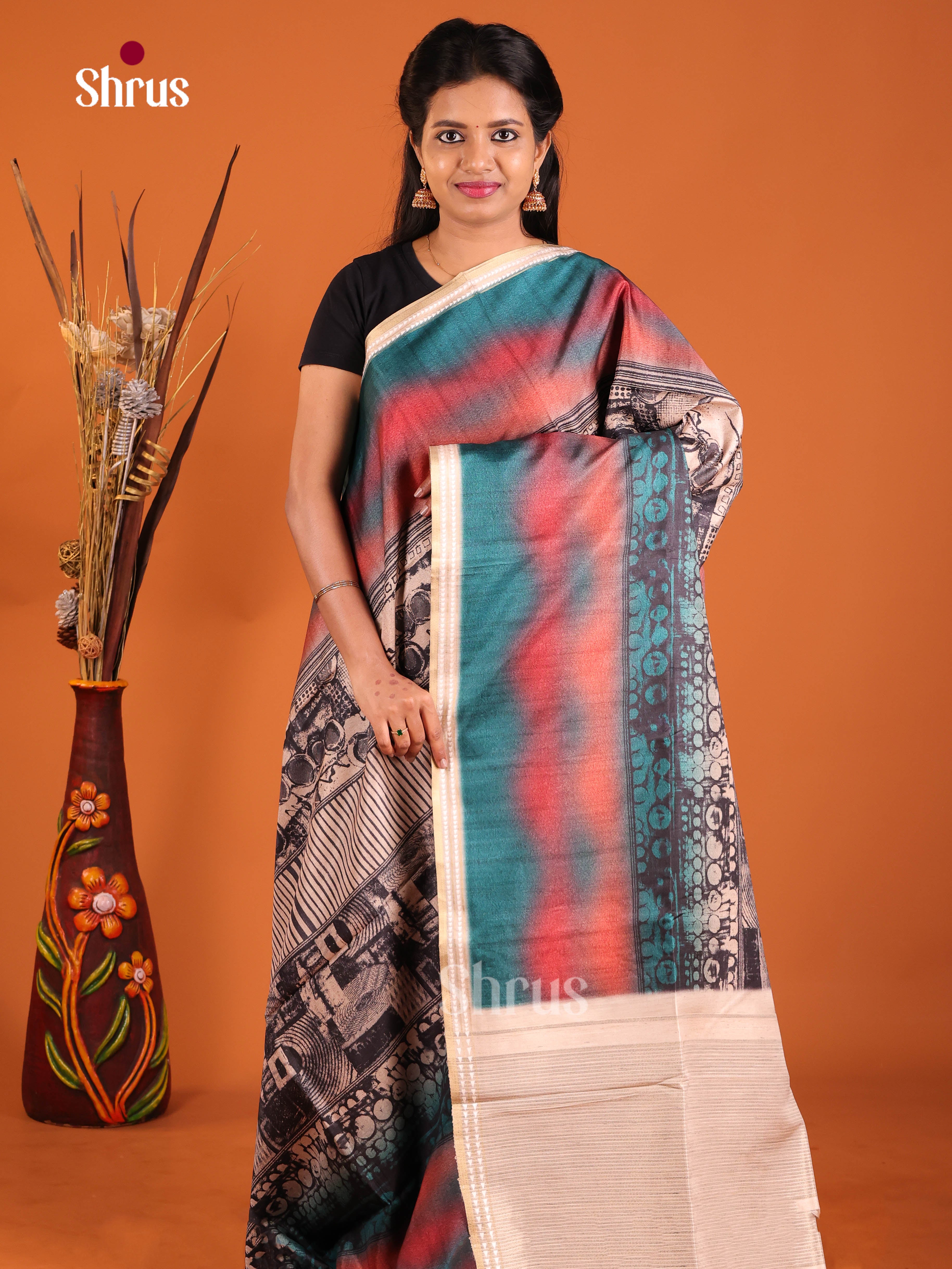 DHS28349 - Semi matka Saree