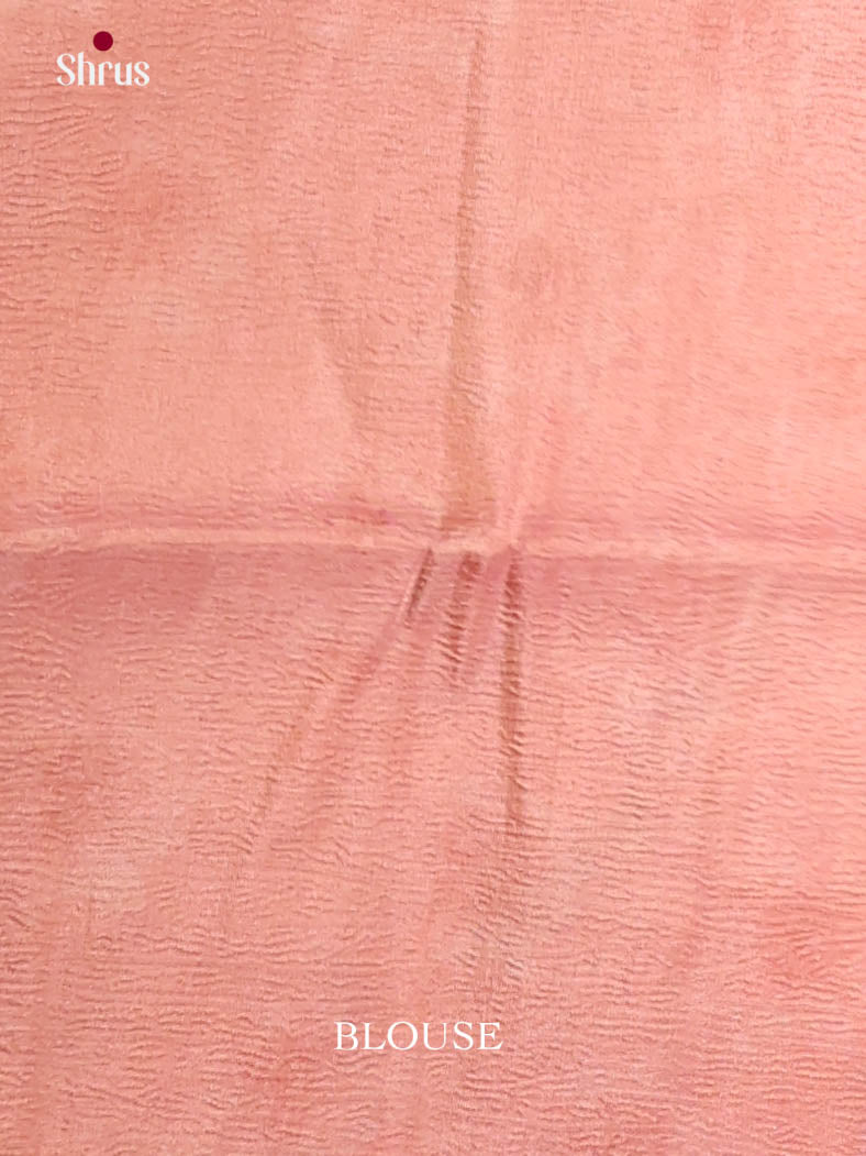 Pink - Bamboo silk Saree