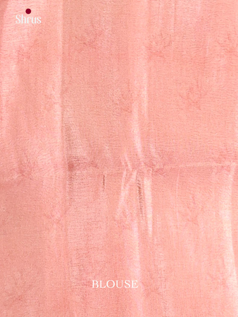 Pink - Bamboo silk Saree