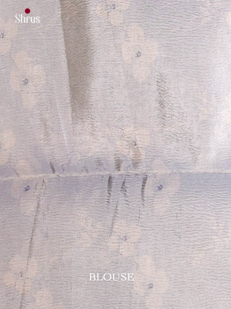 Light Blue - Bamboo silk Saree