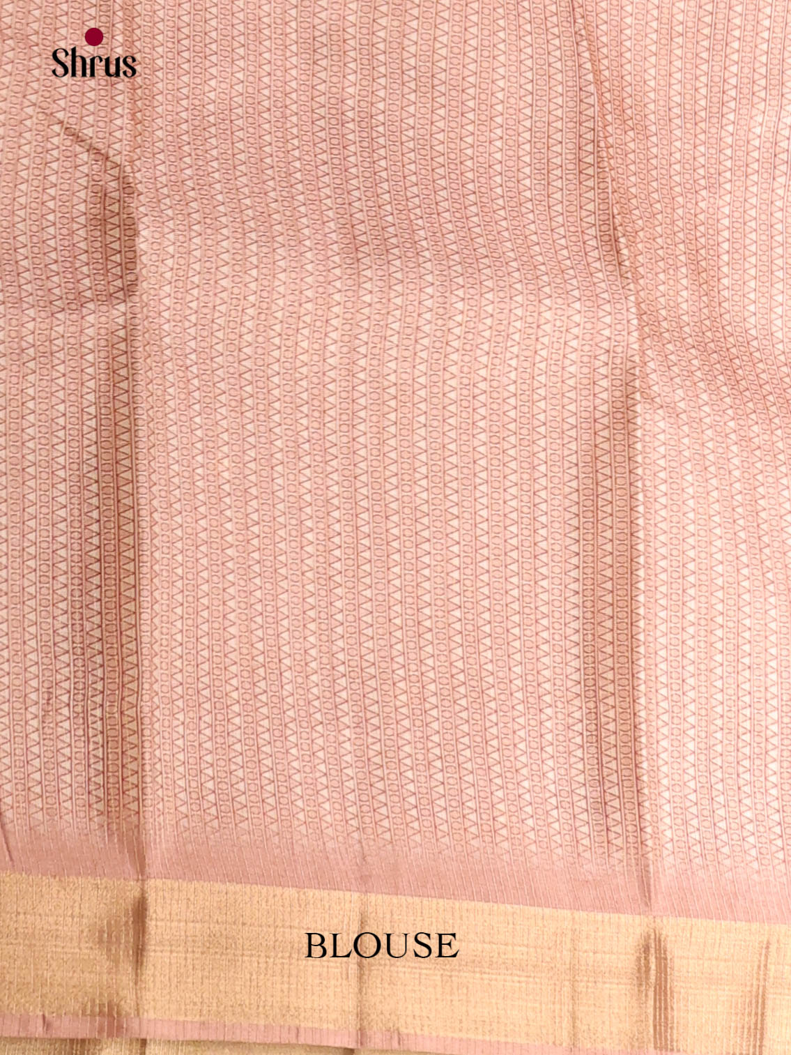 Dusty Pink & Cream- Moonga Silk Saree