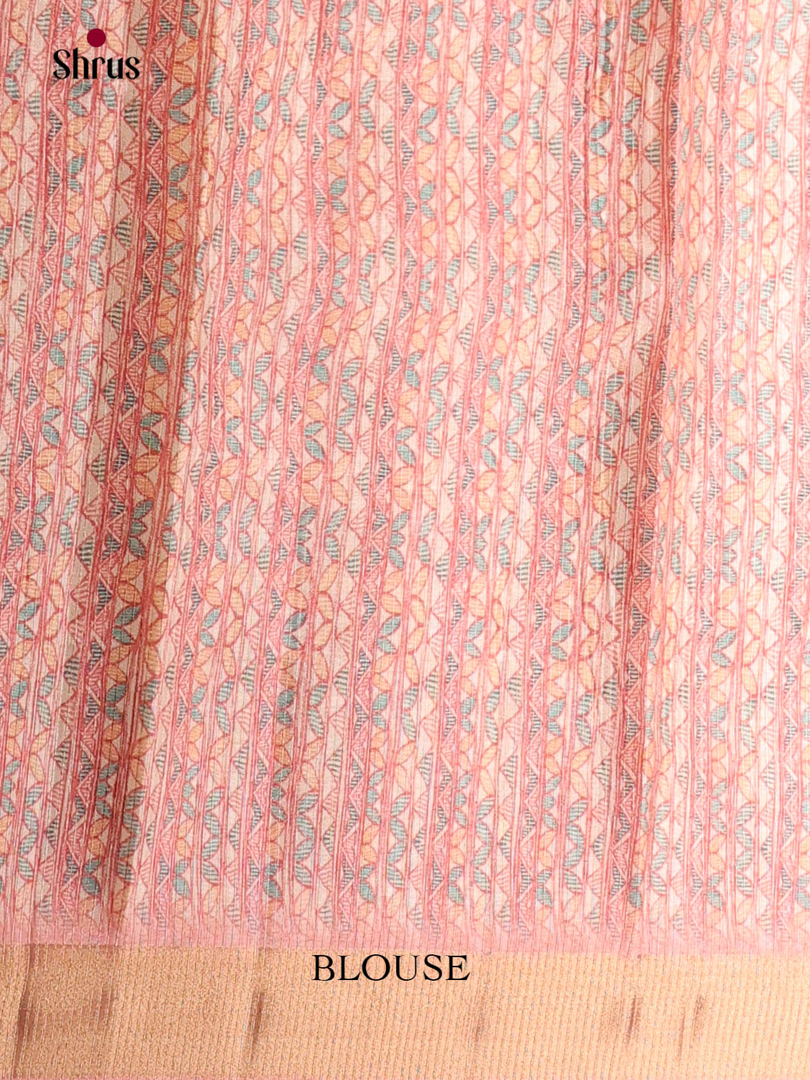 Pink & Cream- Moonga Silk Saree