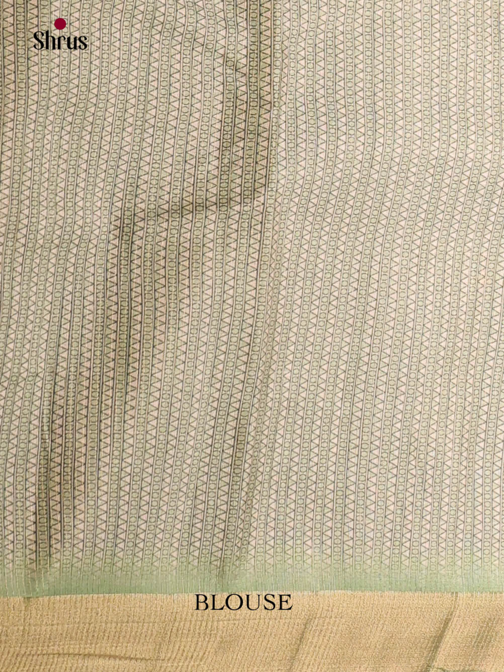 Cream & Green- Moonga Silk Saree